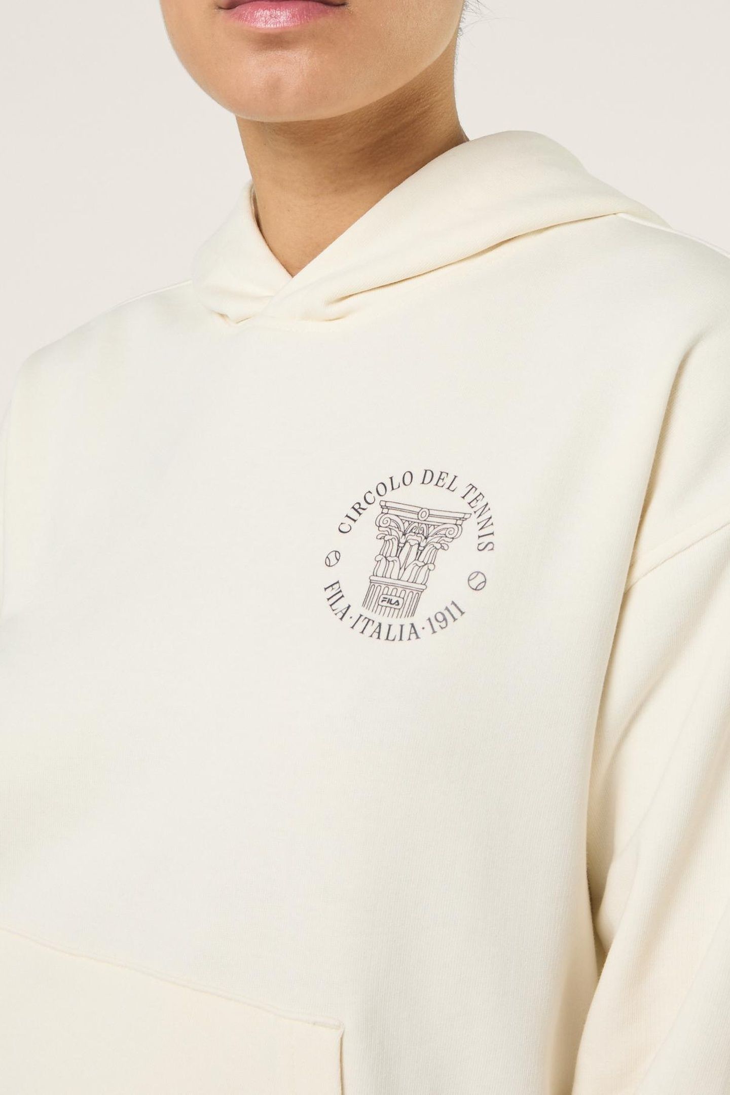 MARLIA RELAXED GRAPHIC HOODIE EGRET 6