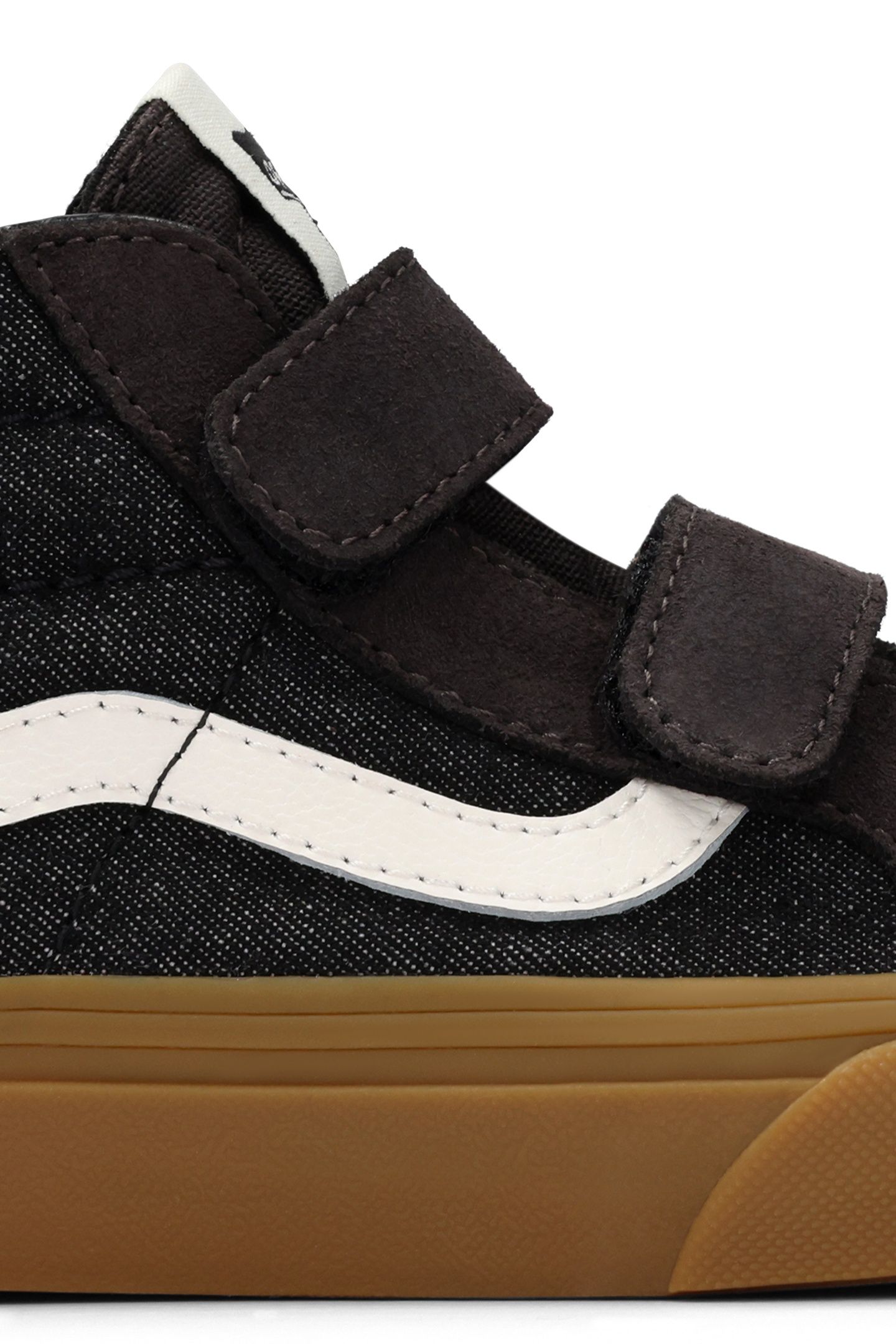 YOUTH UNISEX SK8-MID REISSUE V DENIM BLACK 7