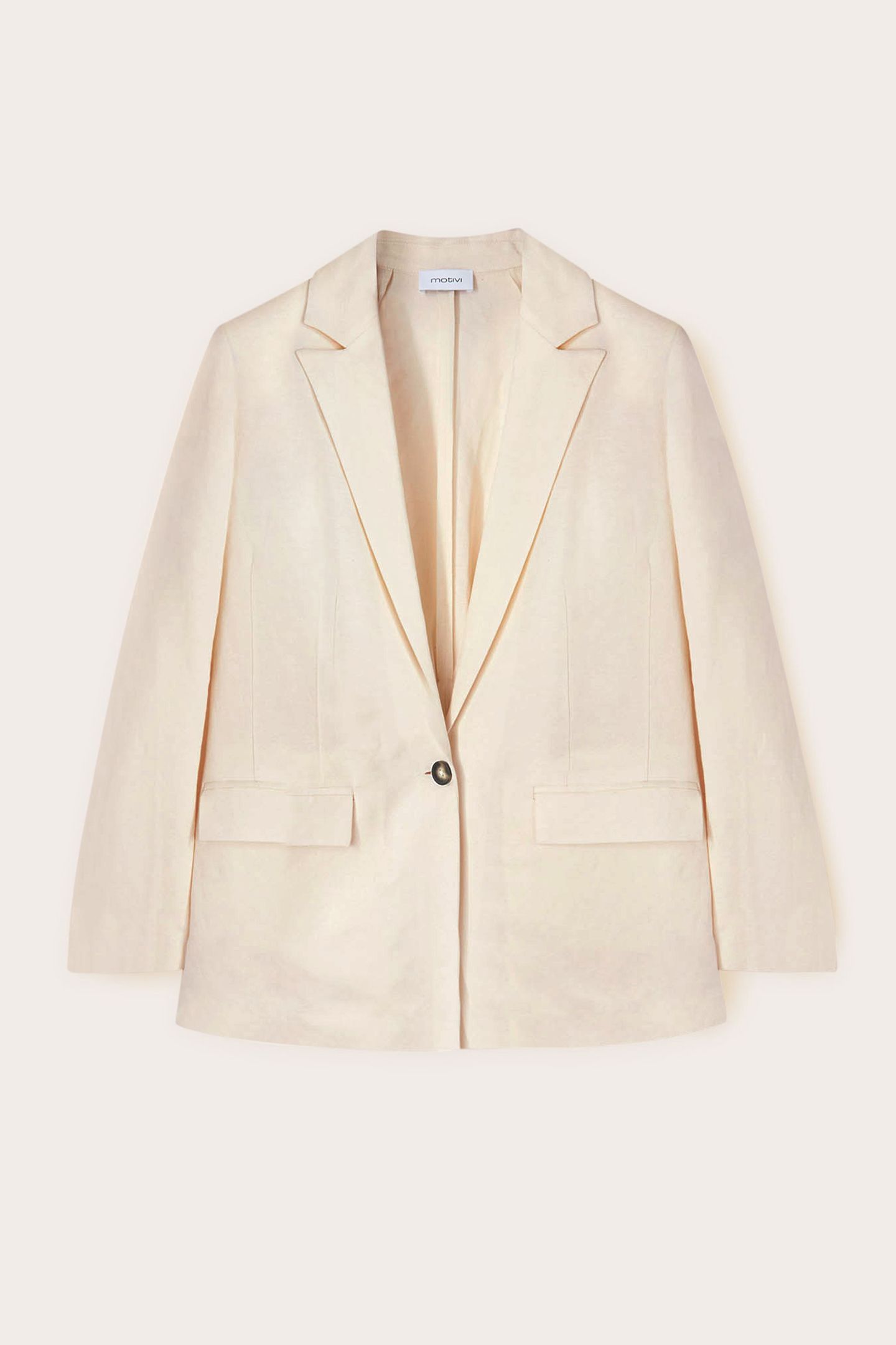 SINGLE-BREASTED BLAZER WITH MARTINGALE WHITE 4