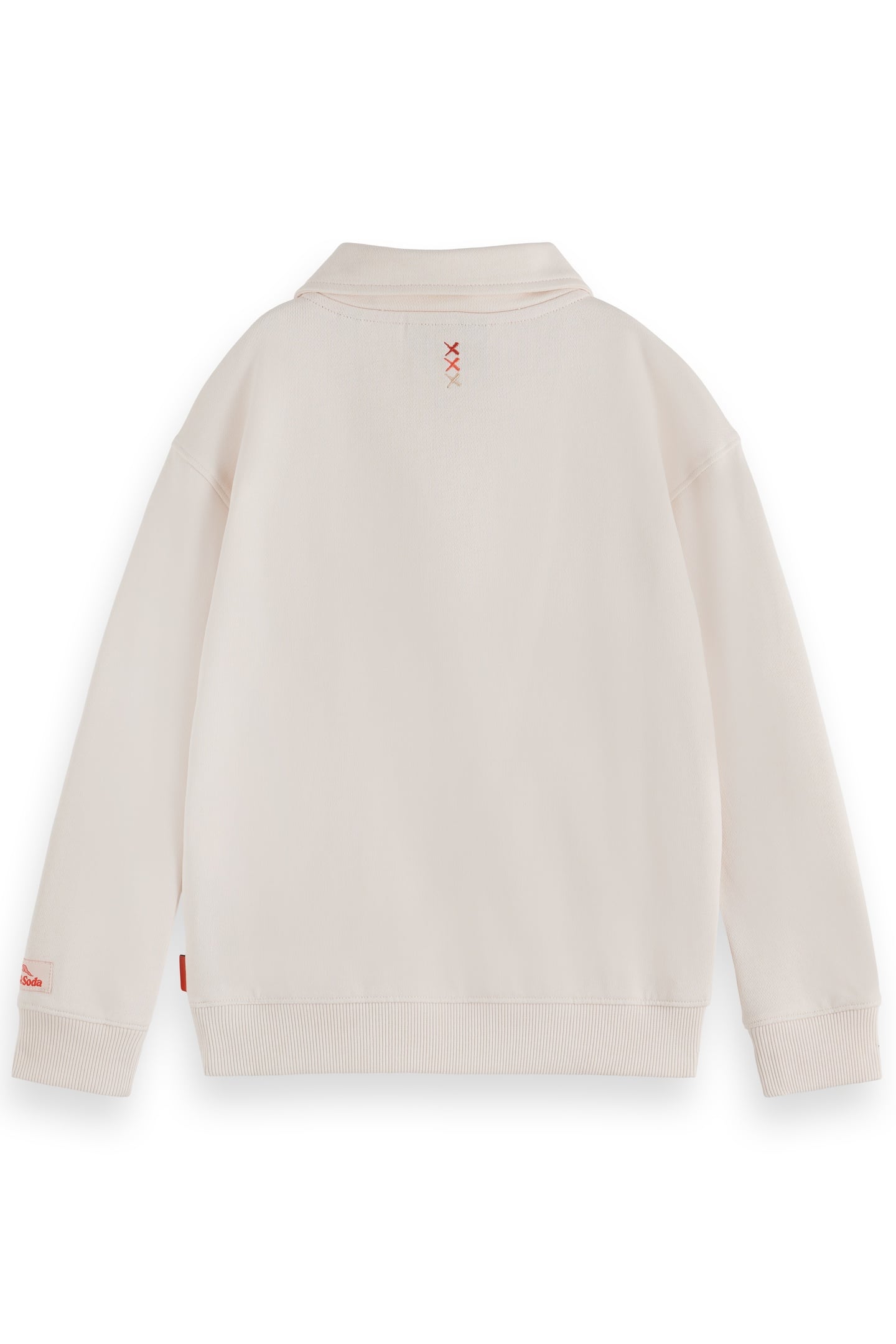 BOY RELAXED-FIT POLO SWEATSHIRT WITH FRONT ARTWORK EGGNOG 2