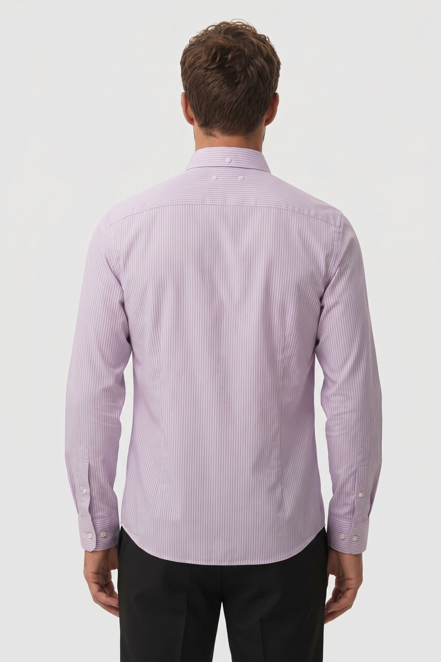 LS THIN MULTI STRIPE SHIRT ORCHID HAZE 2