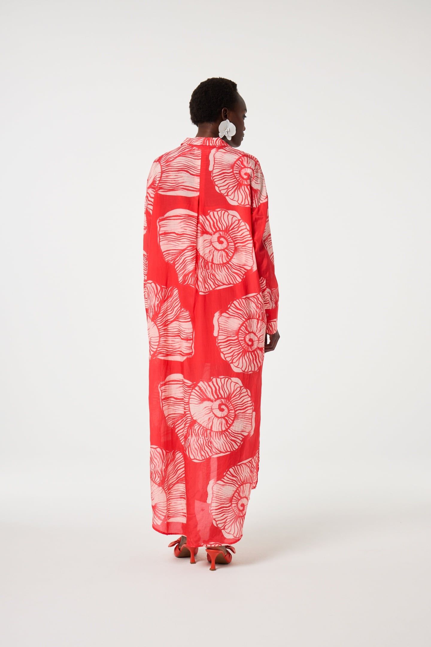 DENIS DRESS WARM WHITE/TROPICAL 3