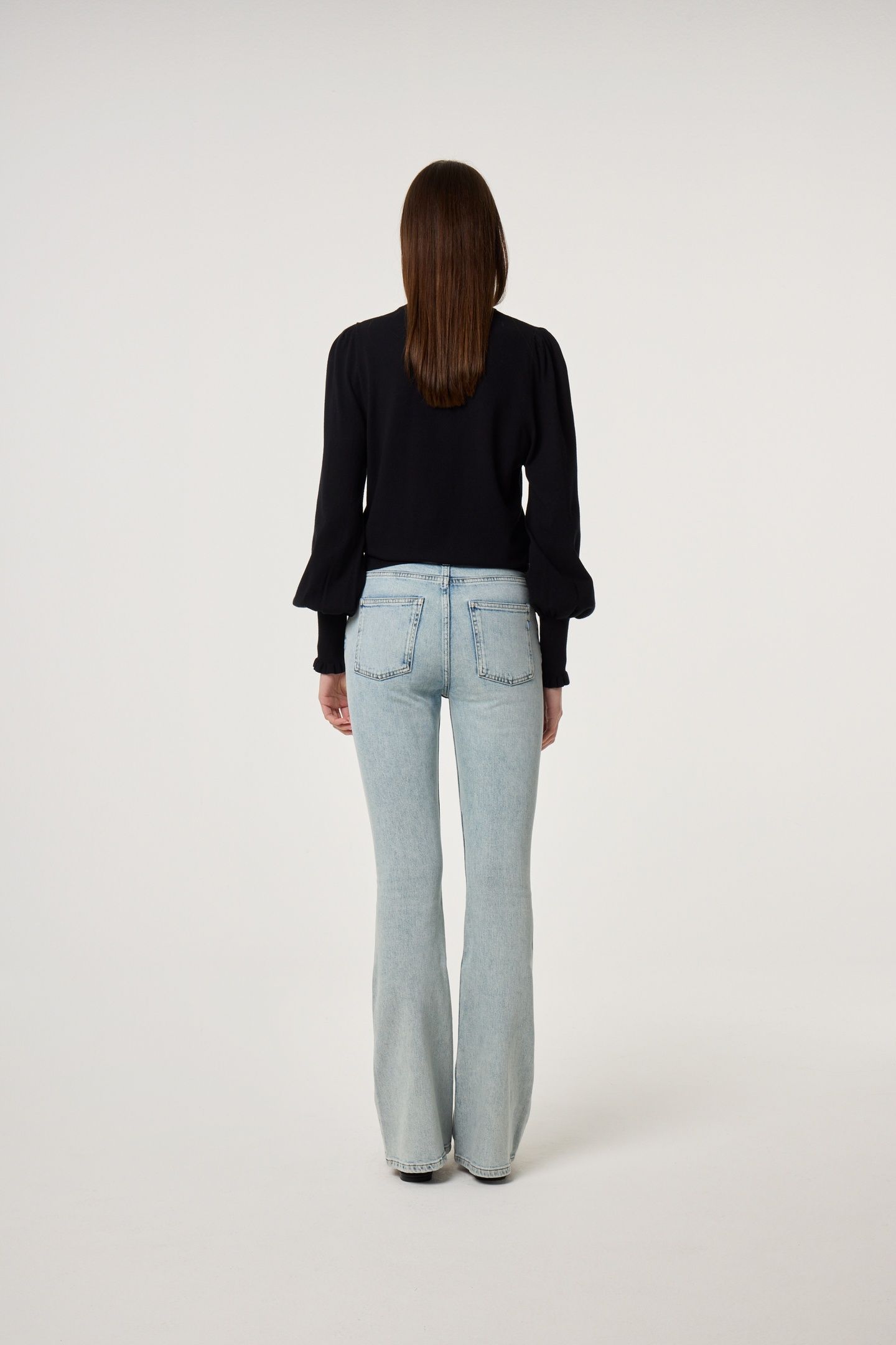 EVA FLARE JEANS LIGHT BLUE 2