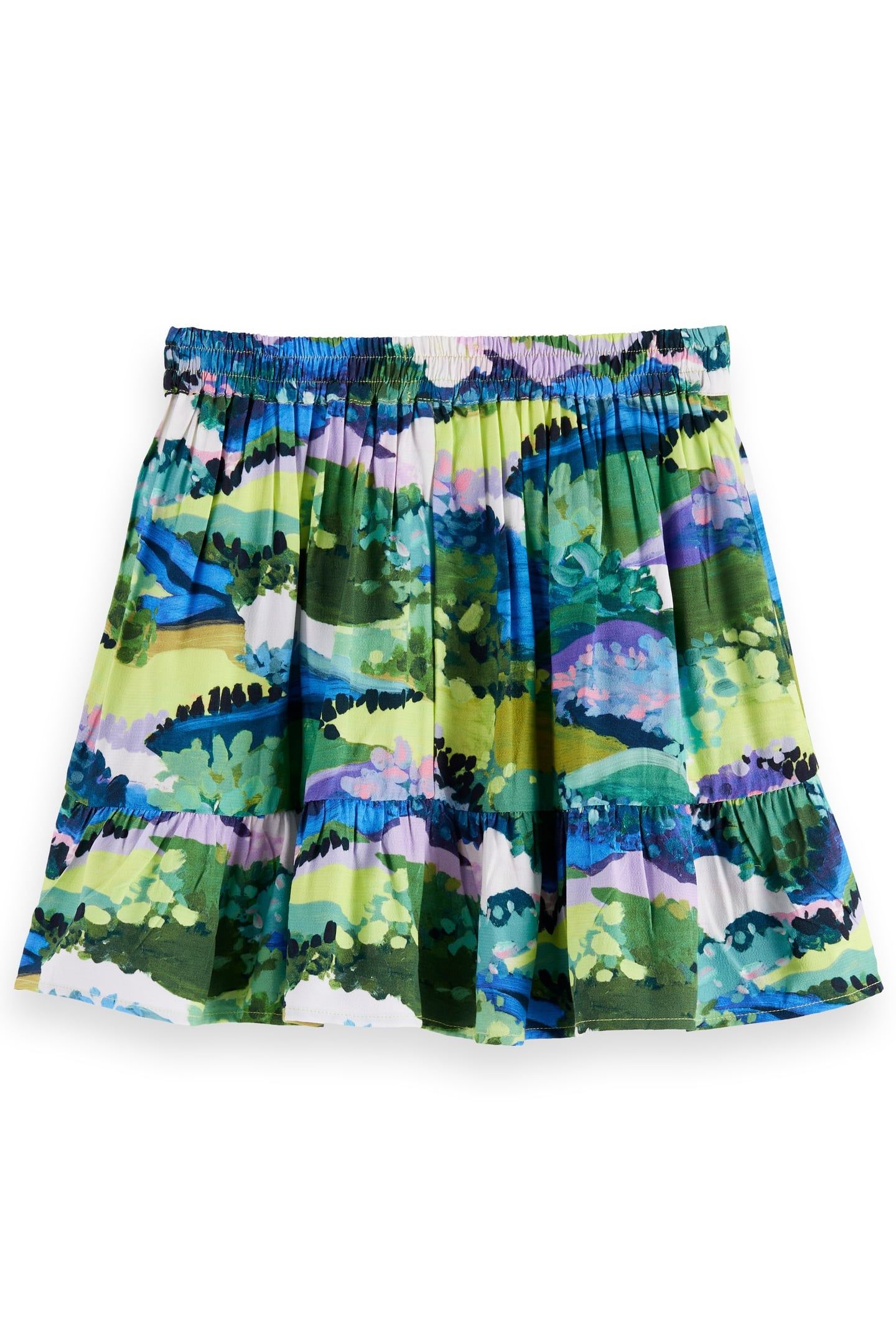 GIRL PRINTED VISCOSE SKIRT ARTY LANDSCAPE 2