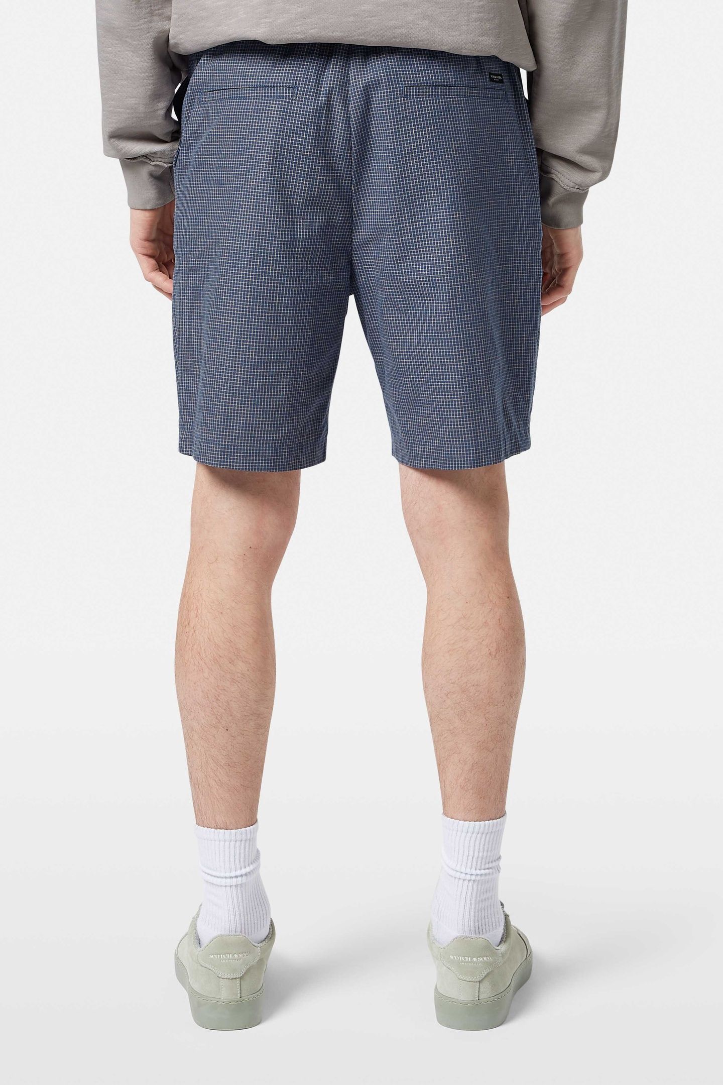 FAVE - RELAXED FIT YARN-DYED COTTON-LINEN BERMUDA SHORT ATLA 3