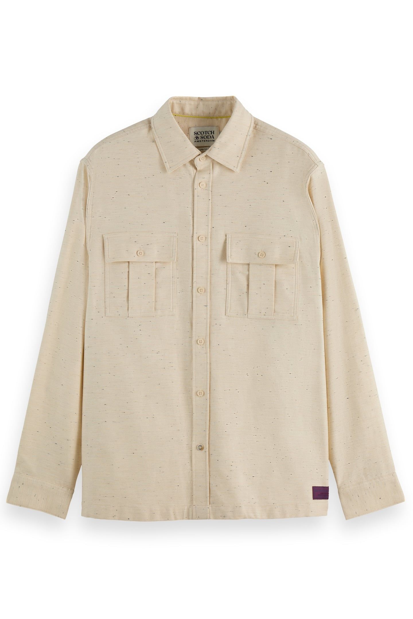 MELANGE RELAXED-FIT SHIRT LIGHT TANNIN MELANGE 4