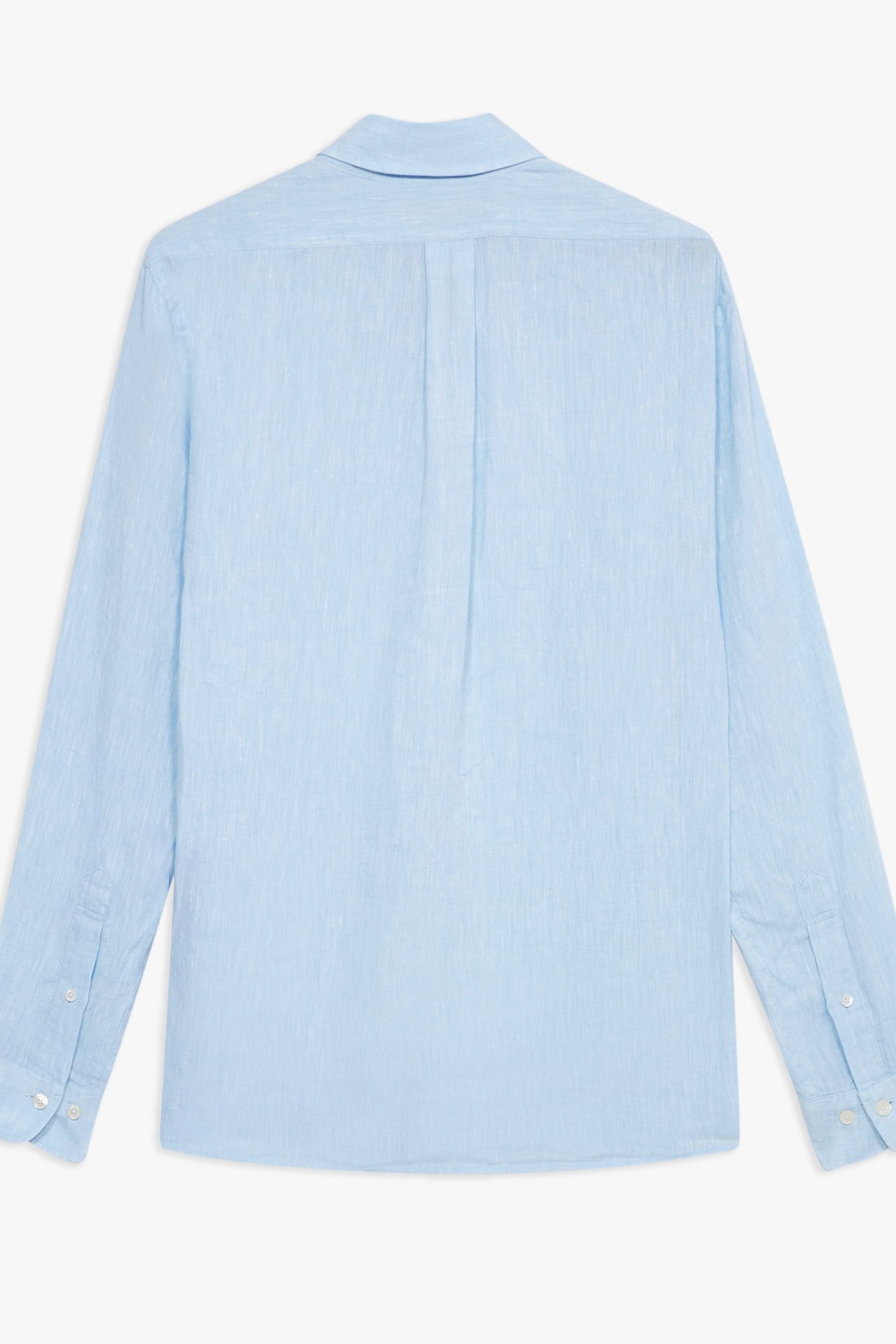 BUTTON DOWN SHIRT LINEN LIGHT BLUE 3