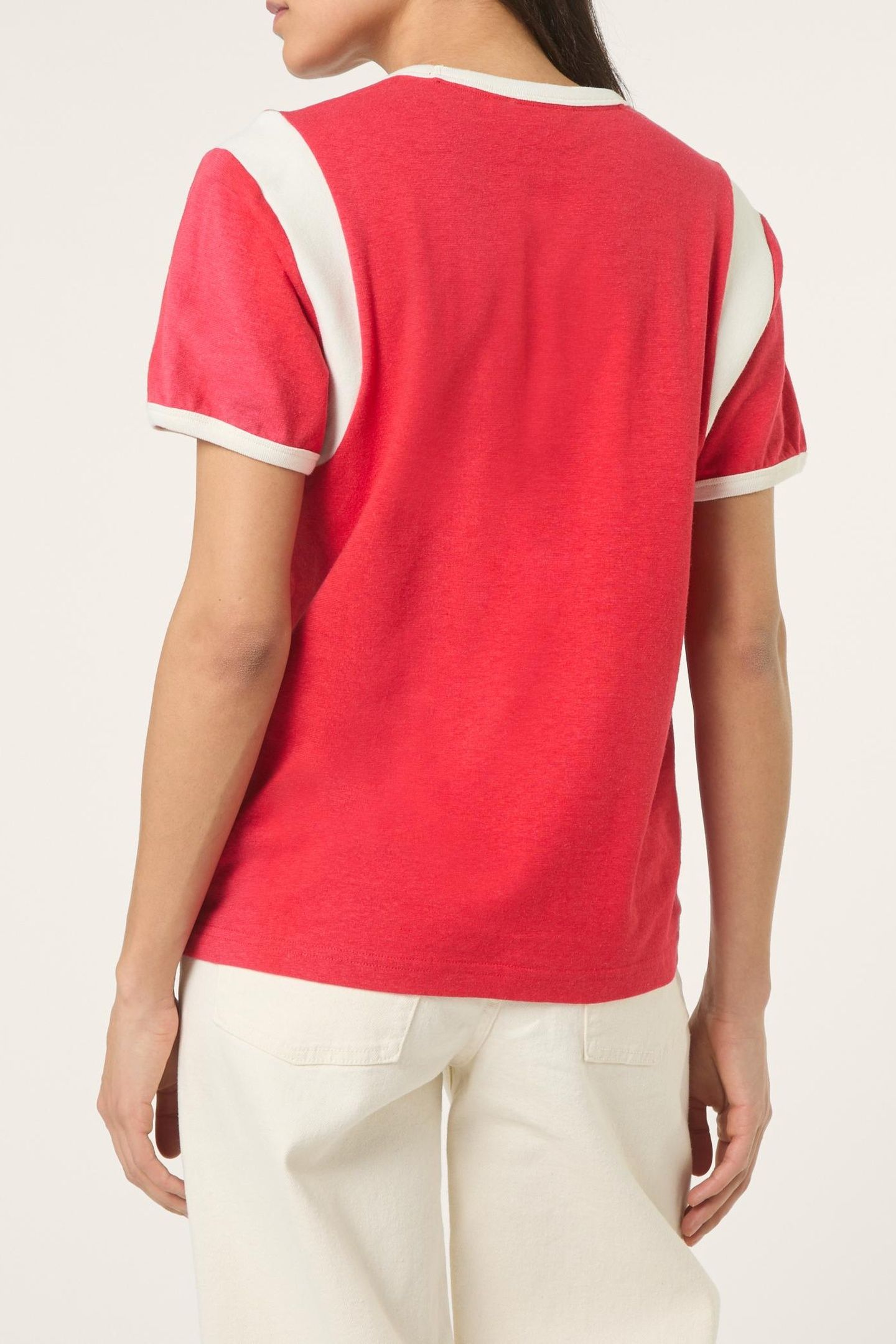 MONTALTO RELAXED GRAPHIC RINGER T-SHIRT TRUE RED-EGRET 3