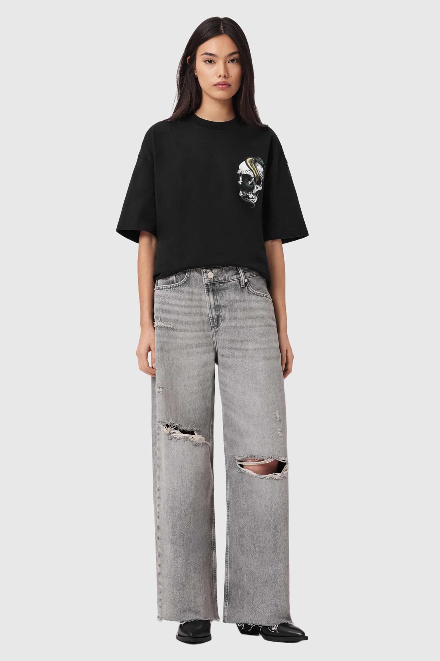 SNAKEHEAD ETTA TEE WASHED BLACK 4