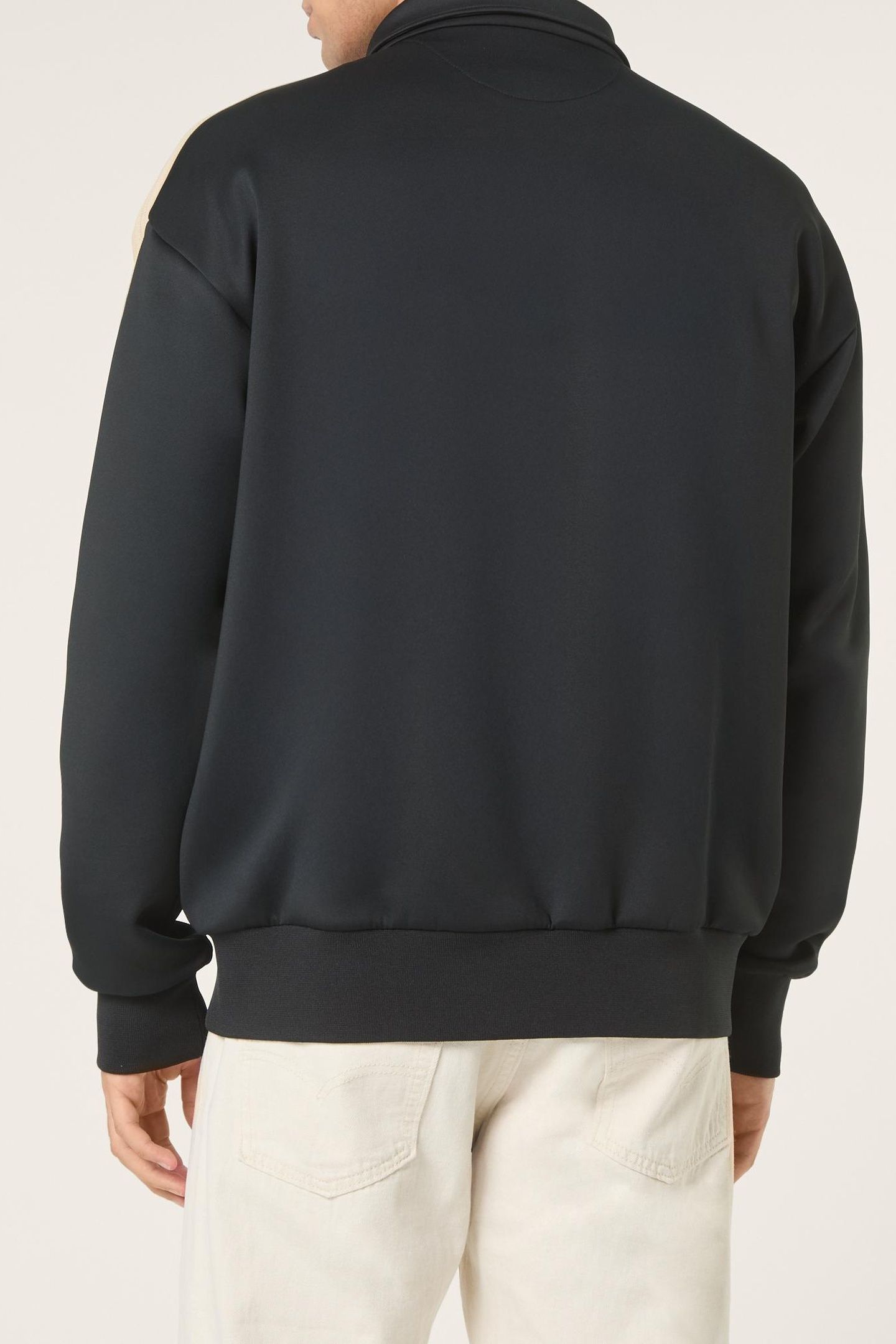 VAIANO RELAXED TAPED TRACK JACKET BLACK 3
