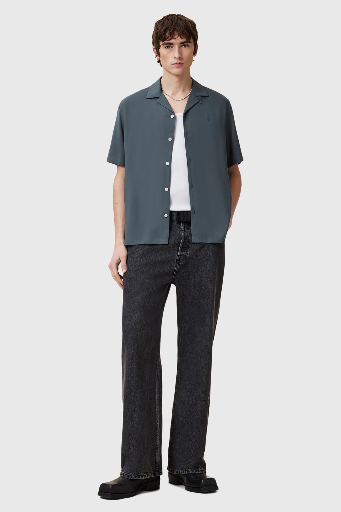 VENICE SS SHIRT RAIN GREY 1
