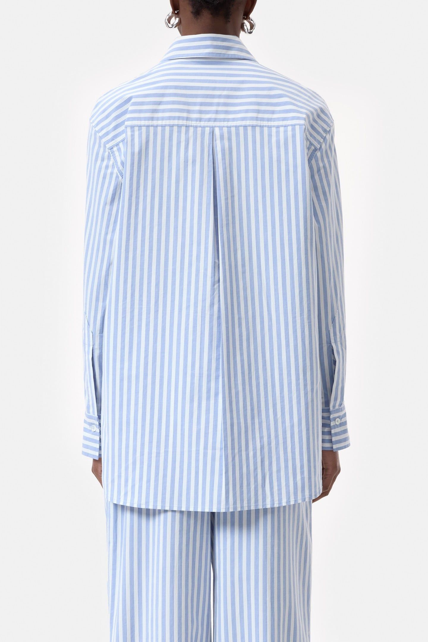 OVERSIZE SHIRT CORNFLOWER BLUE 3