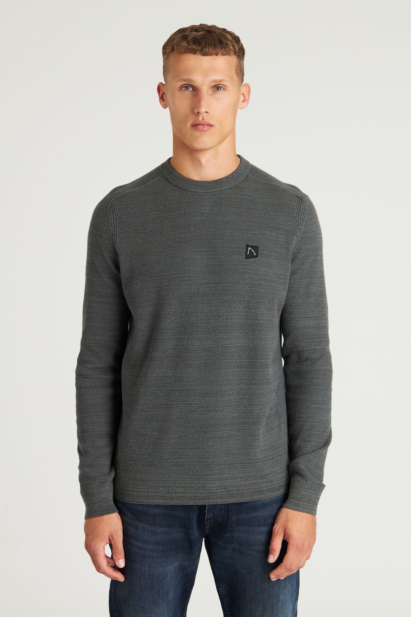 BASAL MIXED PULLOVER VOLCANIC ASH 1