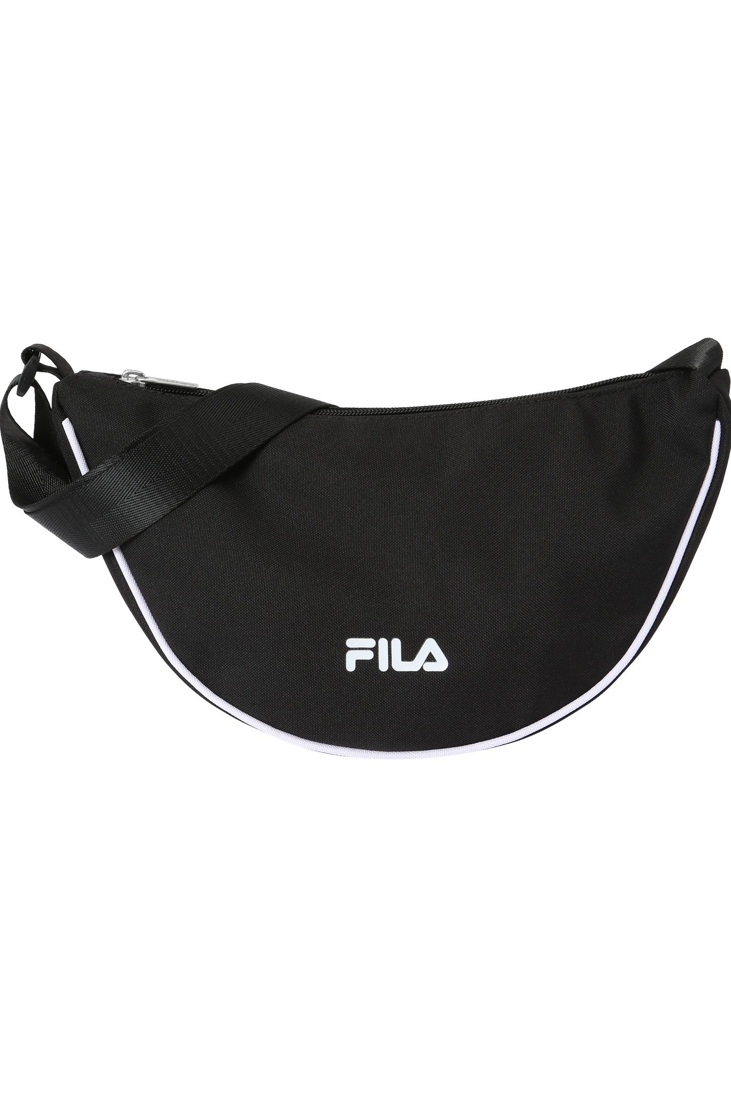 NOCCHI LOGO HALF MOON BAG BLACK 1