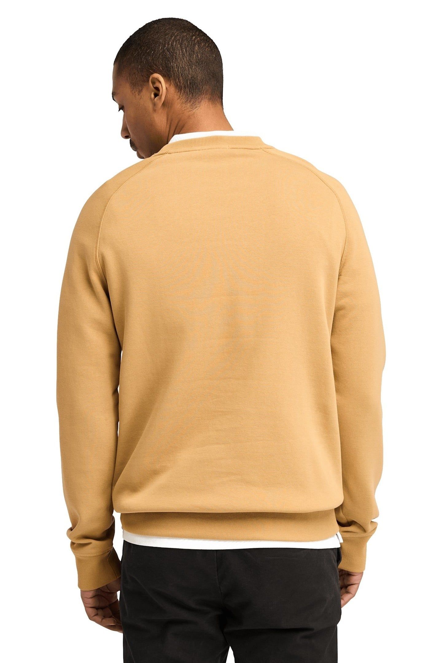 EXETER RIVER BRUSHED BACK CREW SWEATSHIRT LIGHT WHEAT BOOT 3