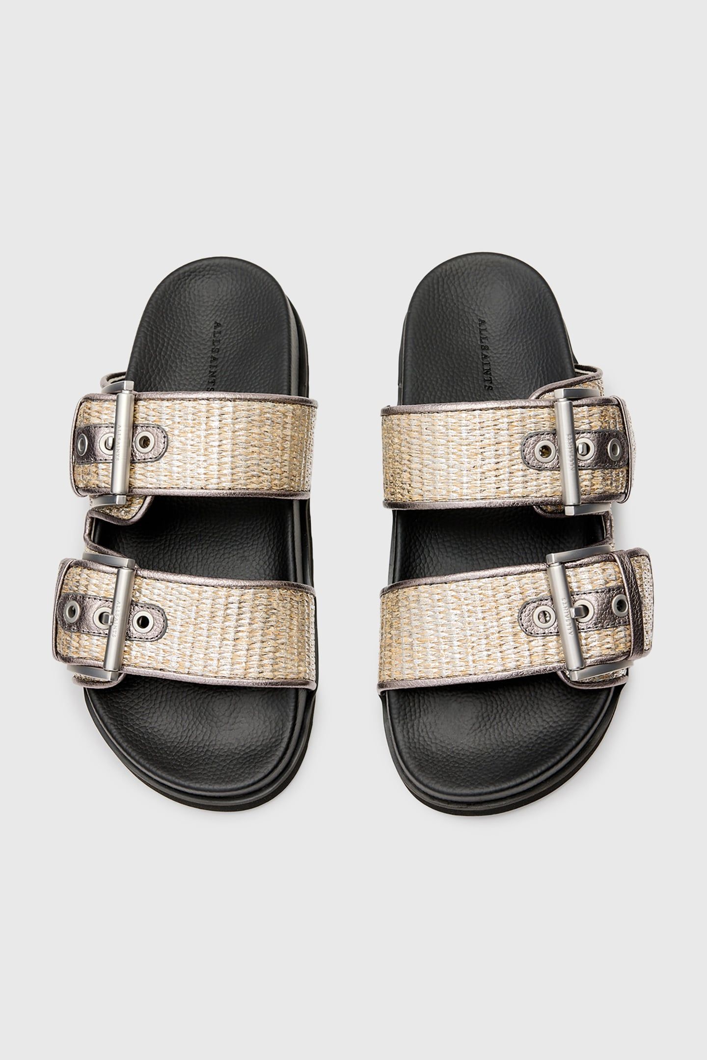 SIAN RAFFIA SANDAL SILVER 5