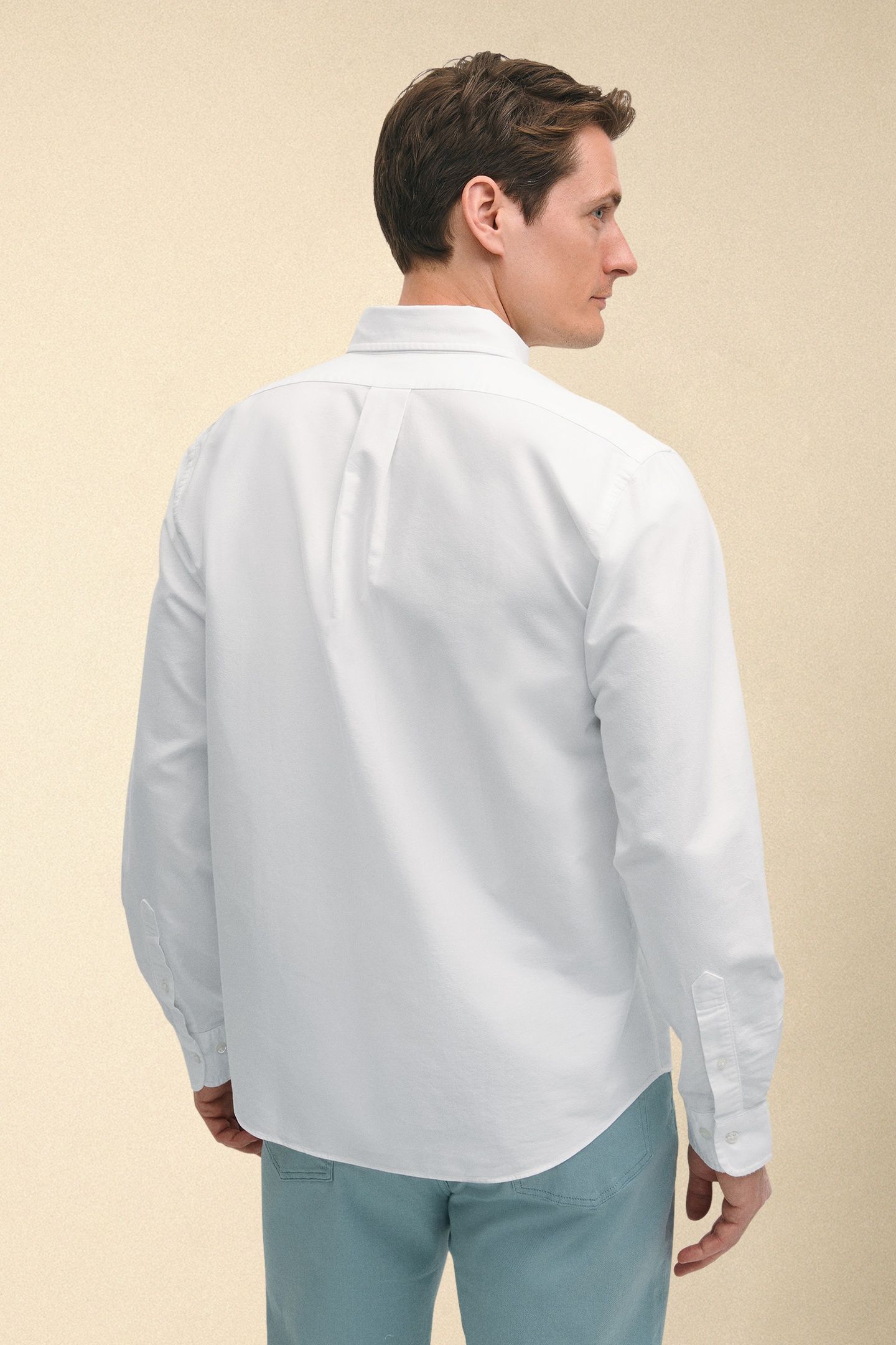 REGULAR FIT OXFORD FRIDAY SHIRT WITH BUTTON DOWN COLLAR WHIT 3
