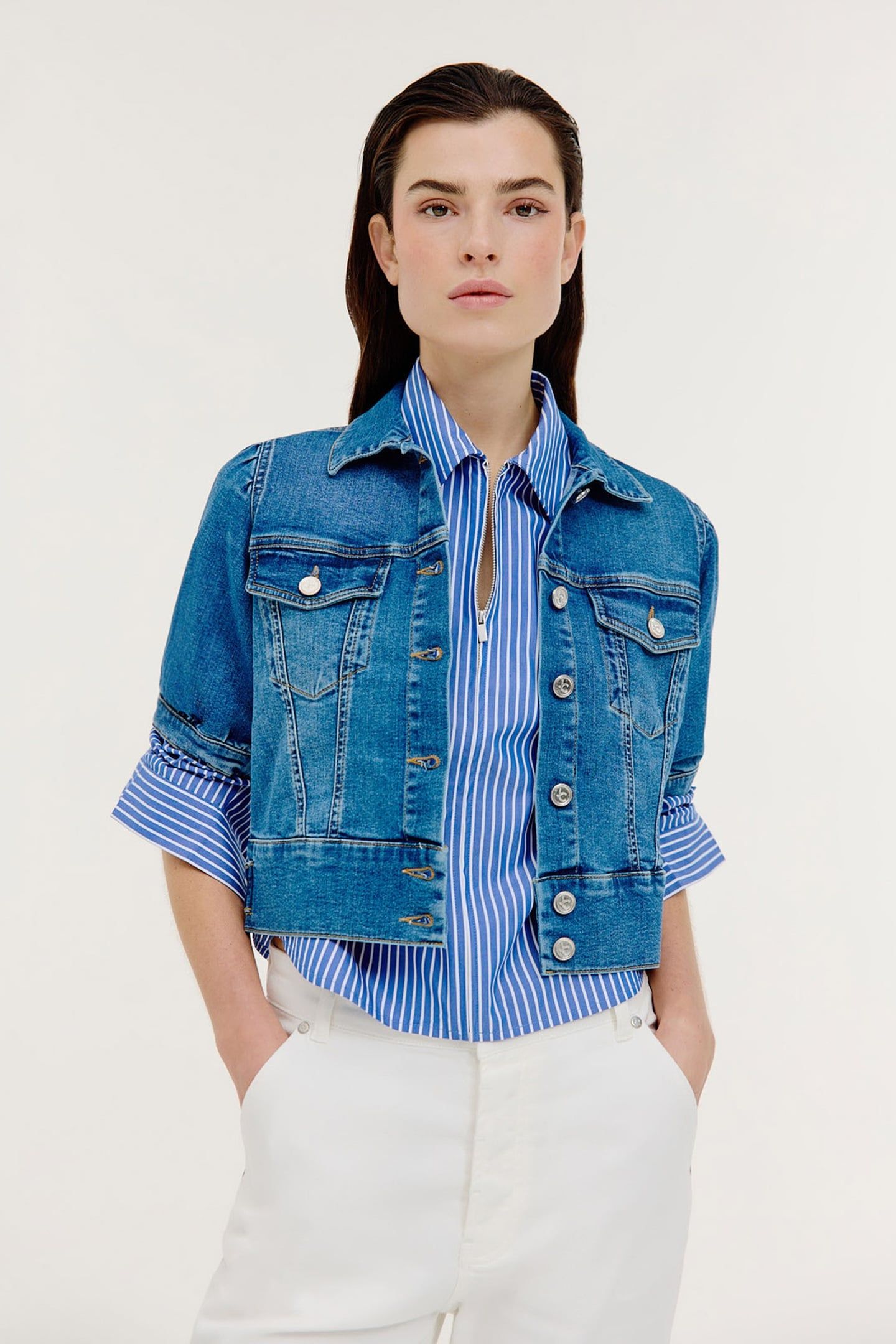BARAN JACKET MID BLUE JEANS 1