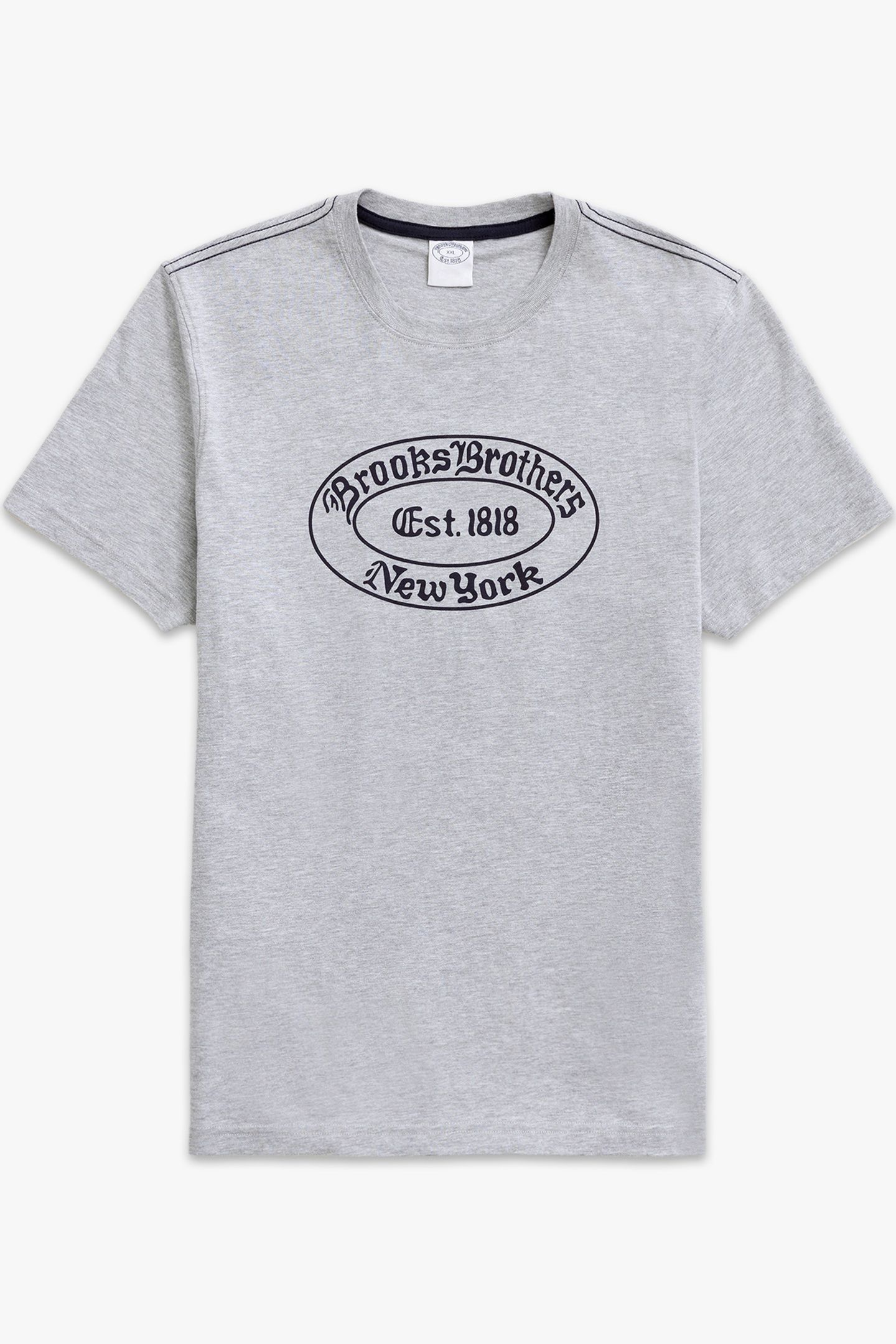 BROOKS BROTHERS LABEL GRAPHIC T-SHIRT MEDIUM GREY 4
