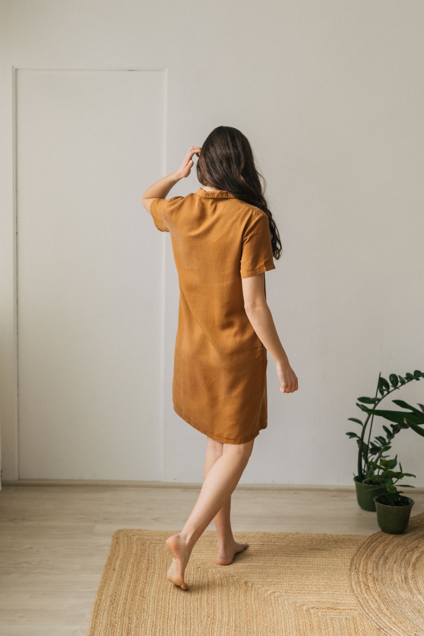 GINGER DRESS CARAMEL 2
