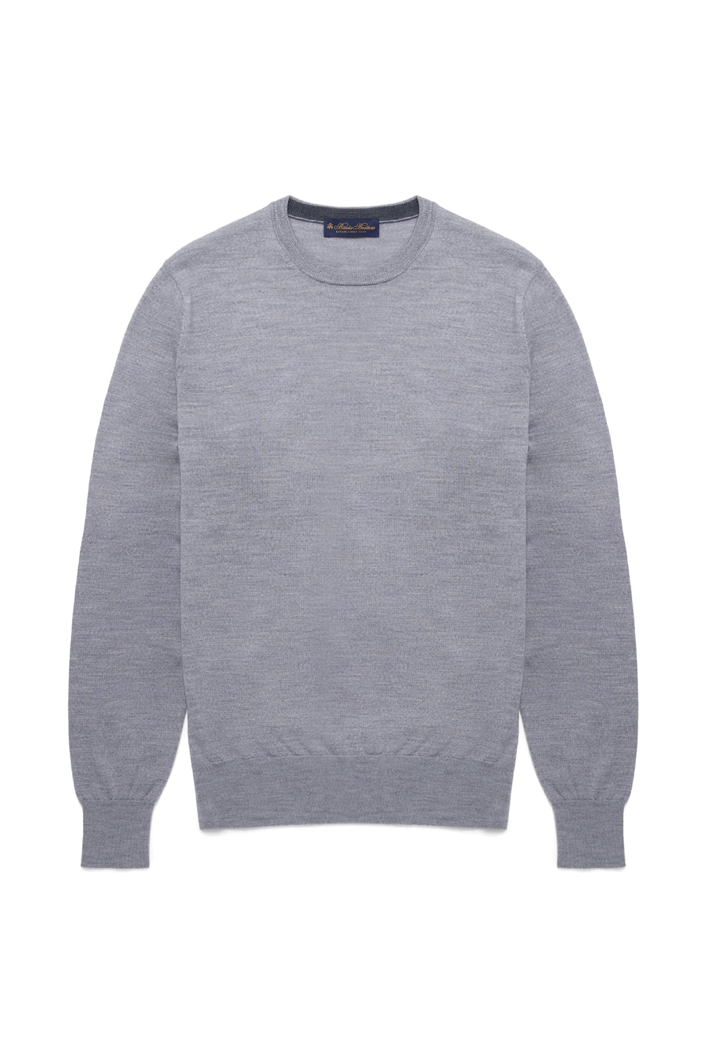 MERINO WOOL CREW-NECK SWEATER MID GREY 3