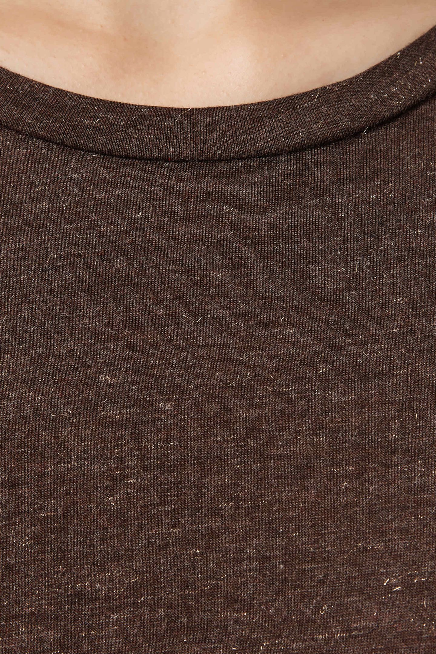 ANNA SHIMMER TEE TORTE BROWN 6