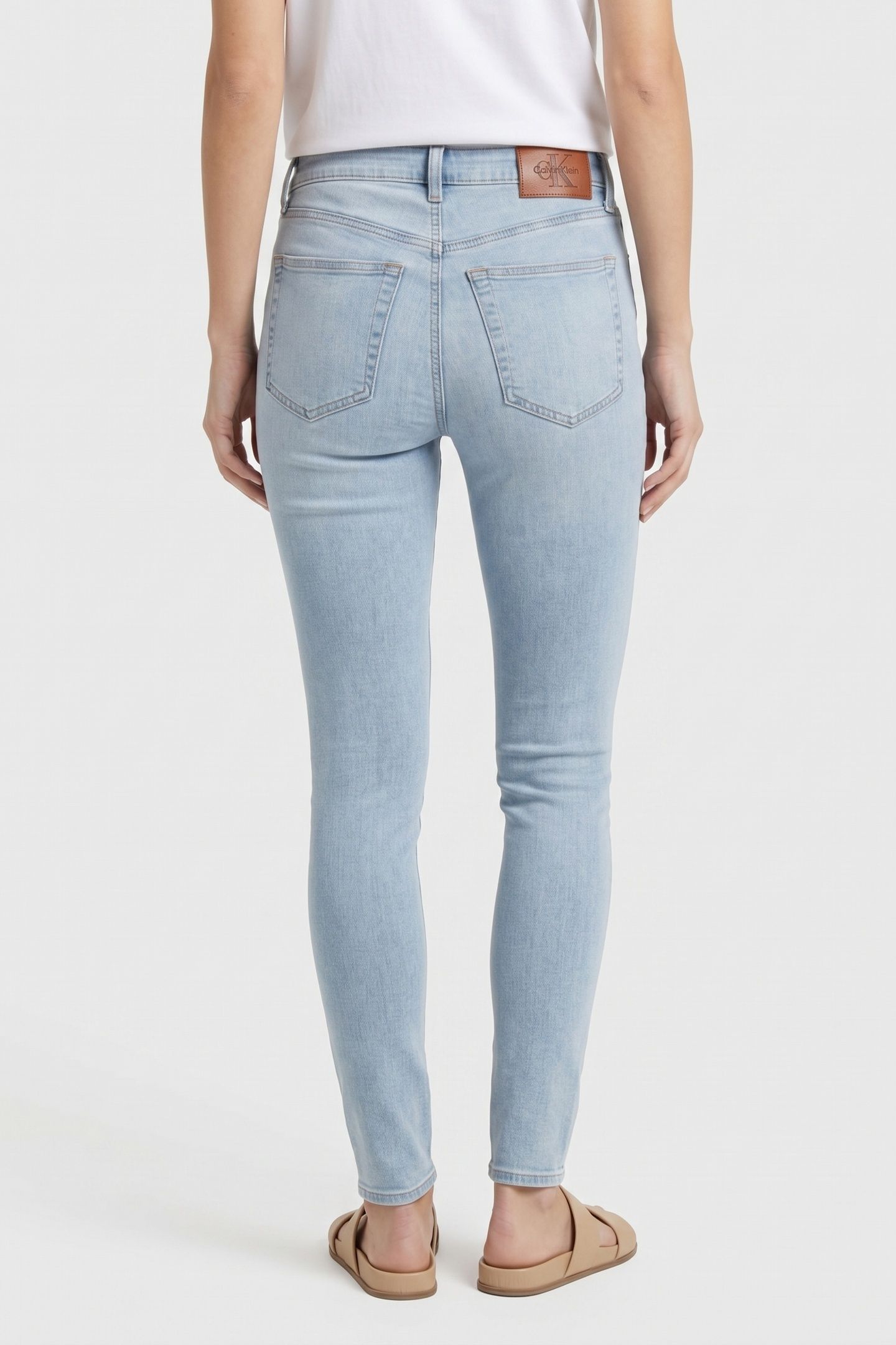 EU HIGH RISE SKINNY JEANS BLUE RAIN 2