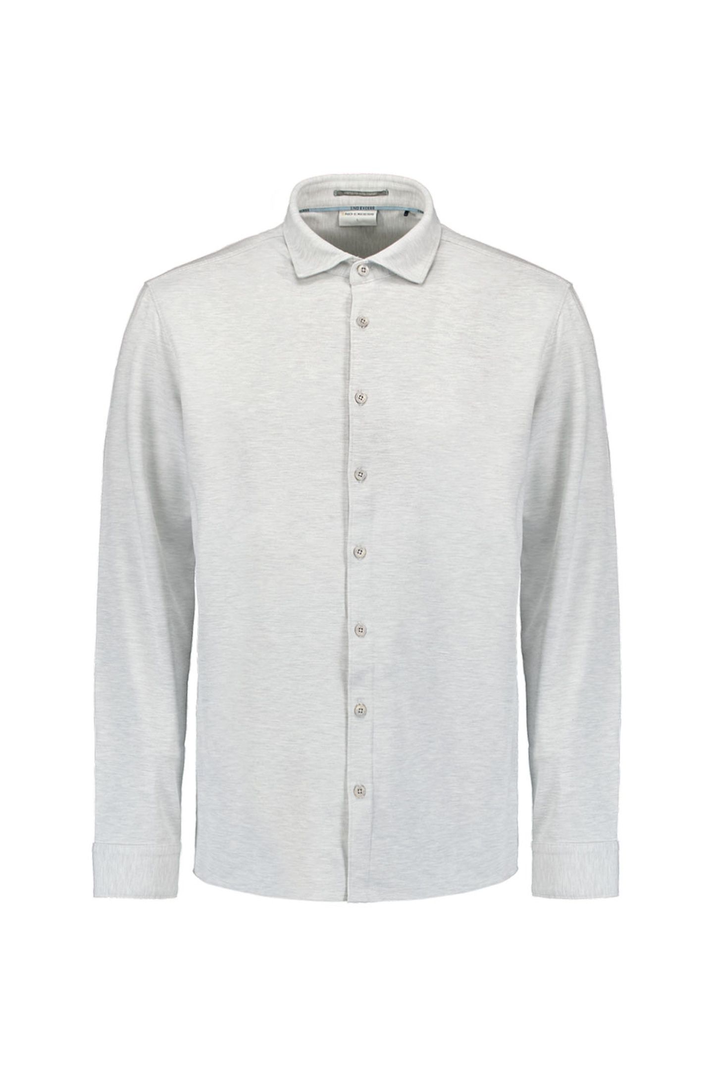 SHIRT JERSEY MELANGE STRETCH CHALK 5
