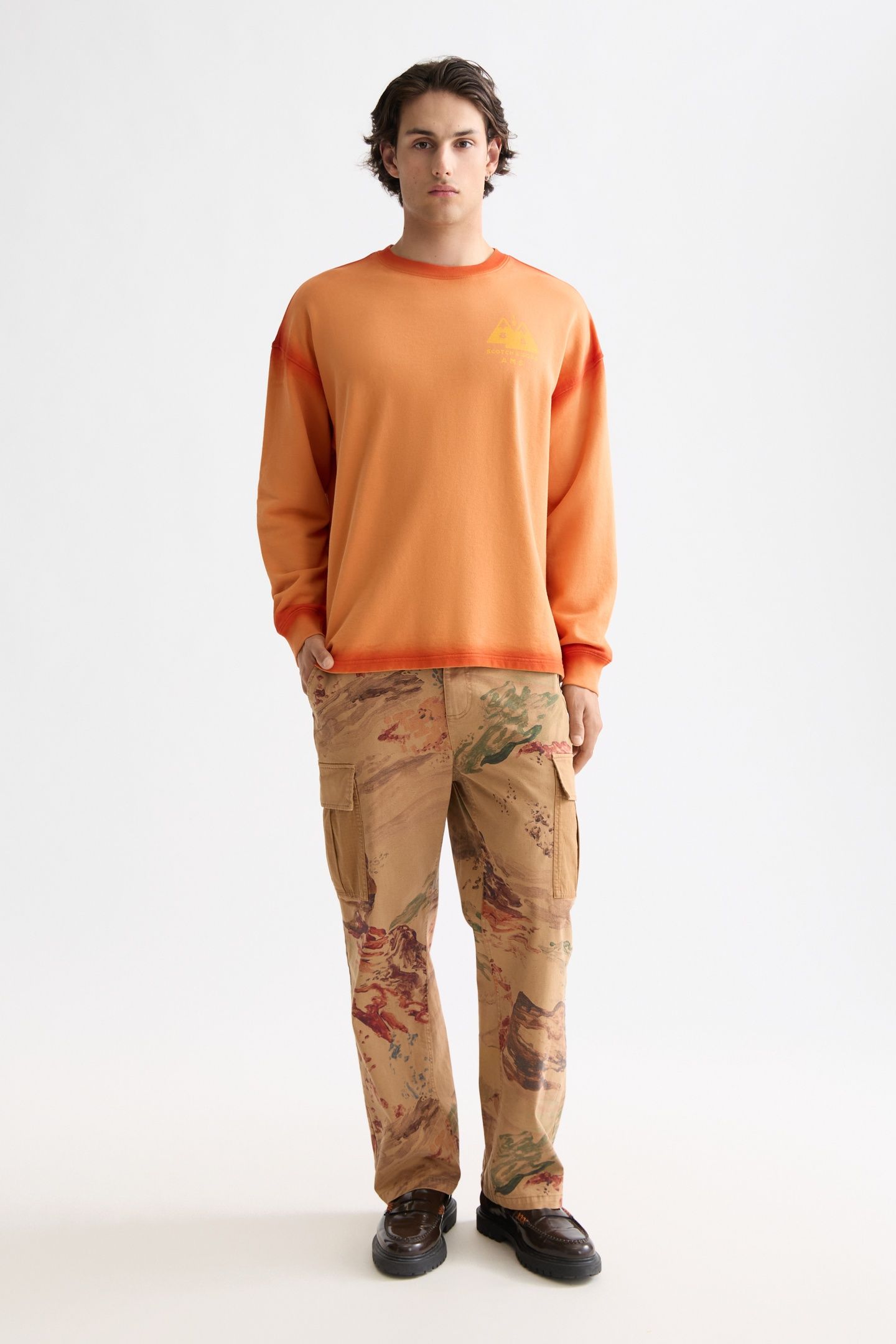 WASH/ GD ARTWORK SWEATSHIRT RUST 2