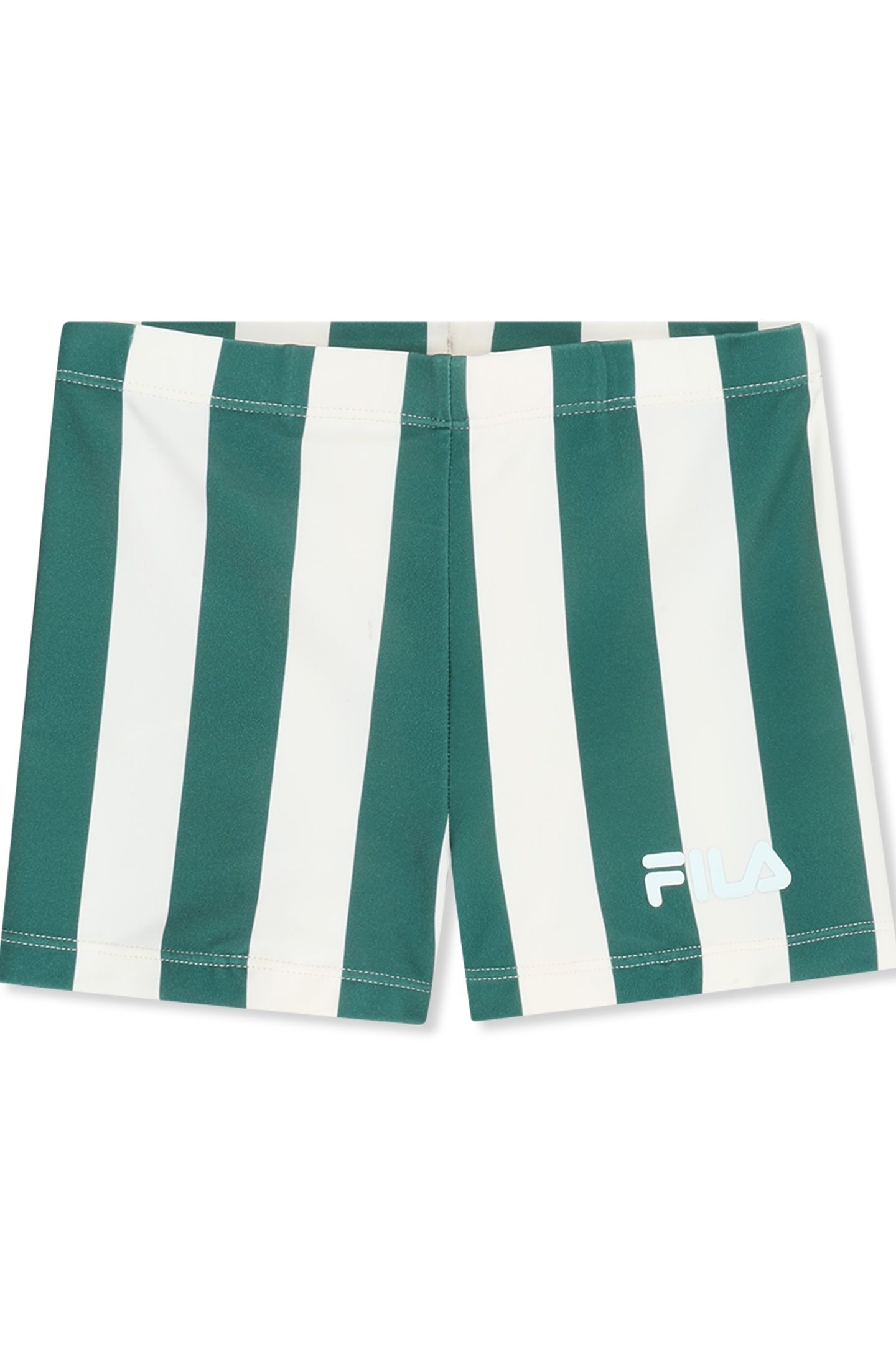 CEVOLI AOP STRIPED SWIM SHORTS EGRET/ POSY GREEN BLOCK STRIP 1