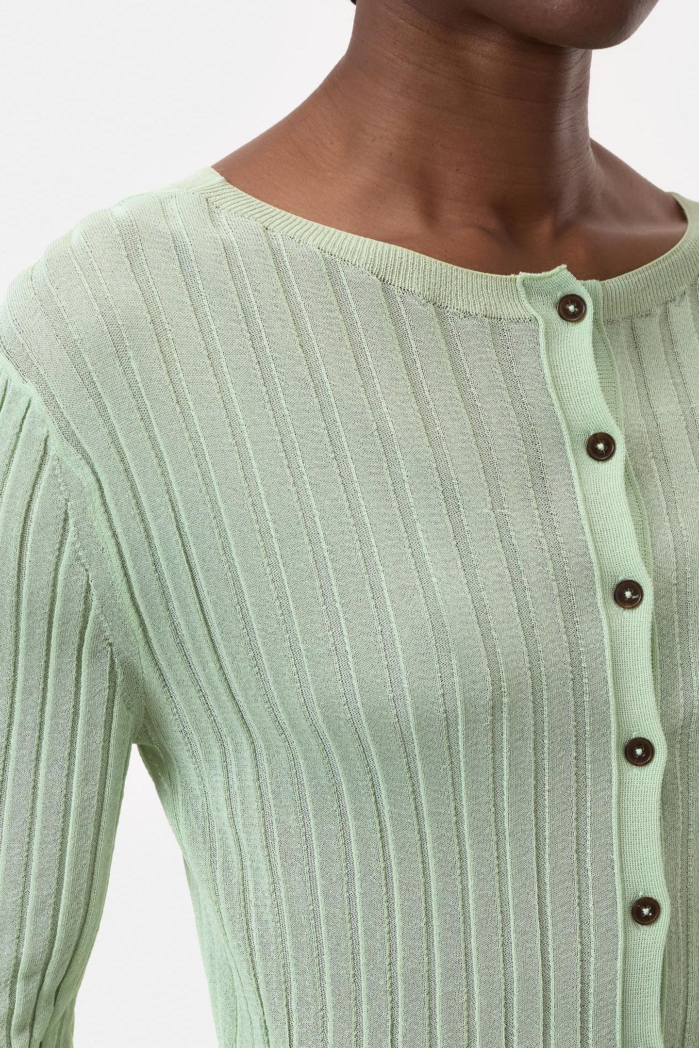 CARDIGAN LONG SLEEVE BUD GREEN 5