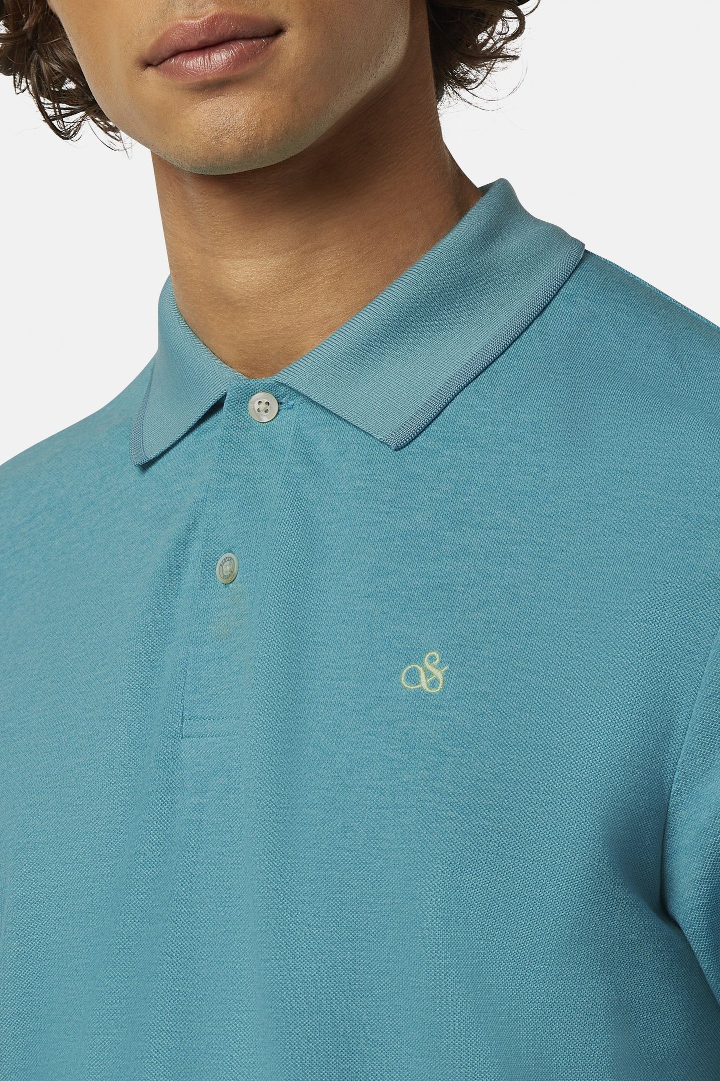 MELANGE REGULAR FIT POLO SEA BLUE MELANGE 6