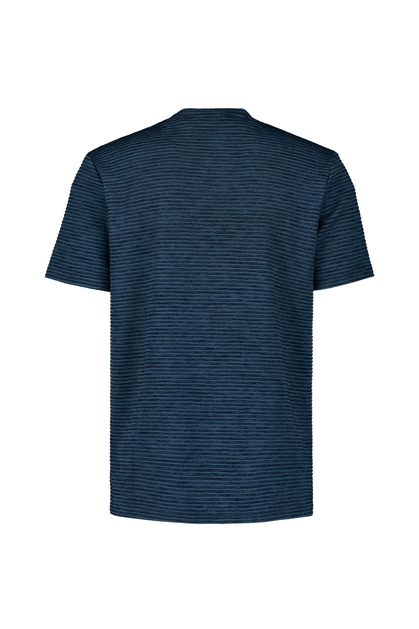 T-SHIRT CREWNECK VELVET STRIPES DEEP BLUE 2