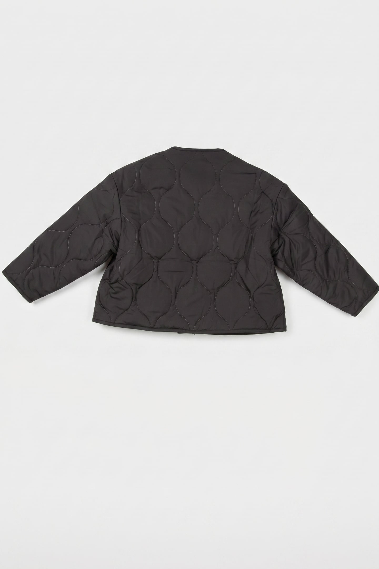 GIRLS QUILTED JACKET BLACK 2
