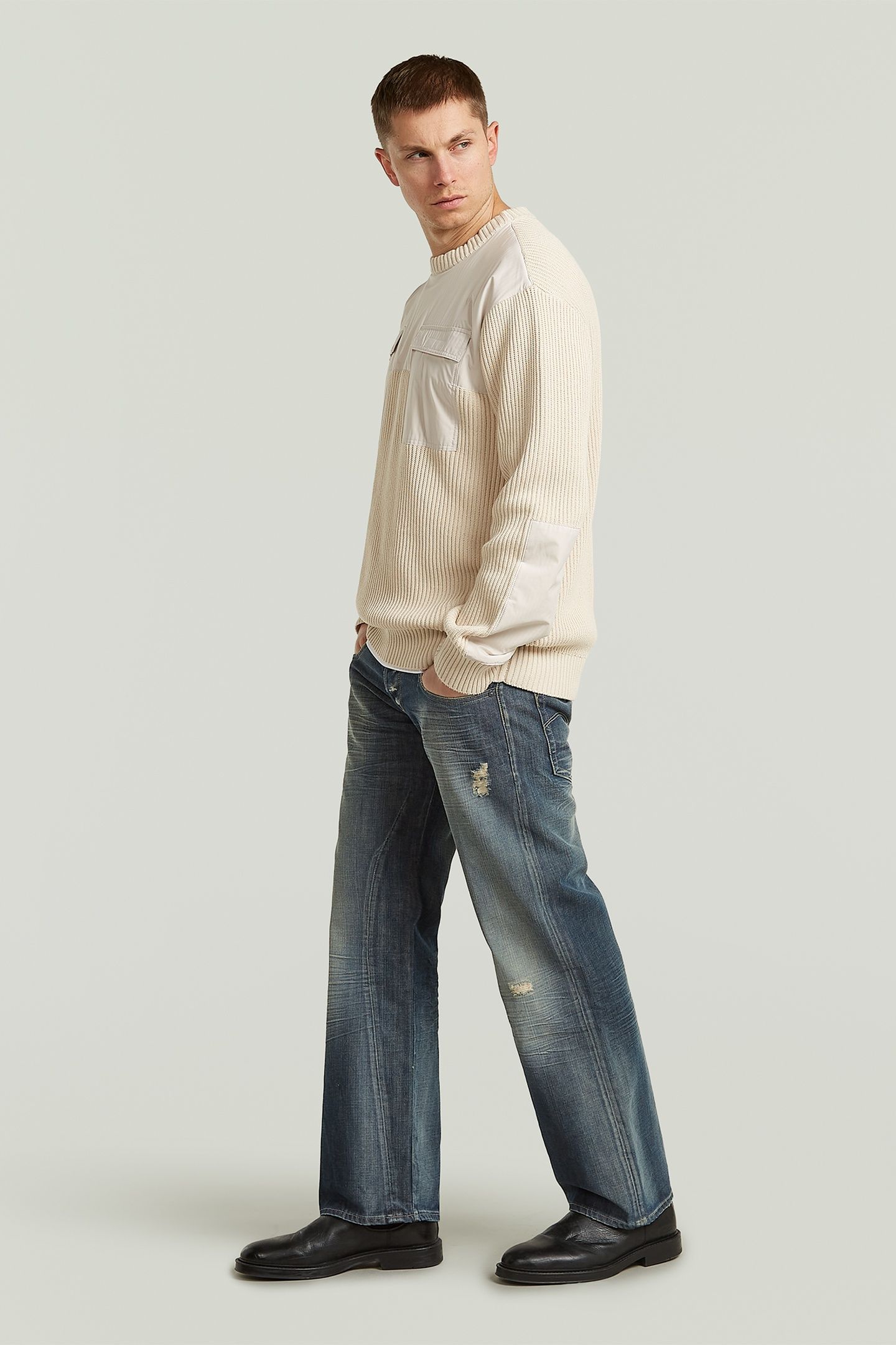 G-STAR RADAR LOW LOOSE JEANS MEDIUM BLUE 4