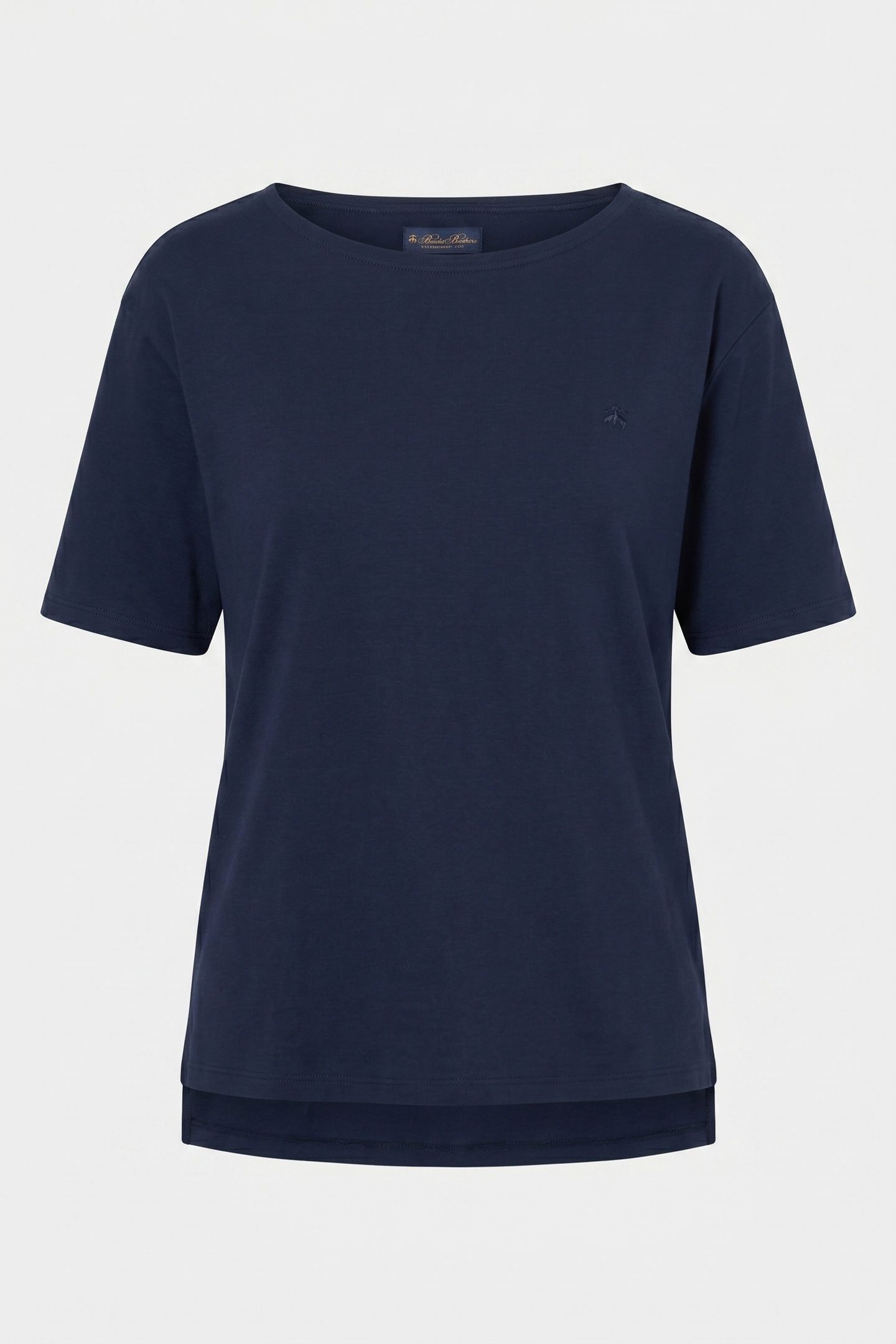 LOGOED T-SHIRT COTTON NAVY 5