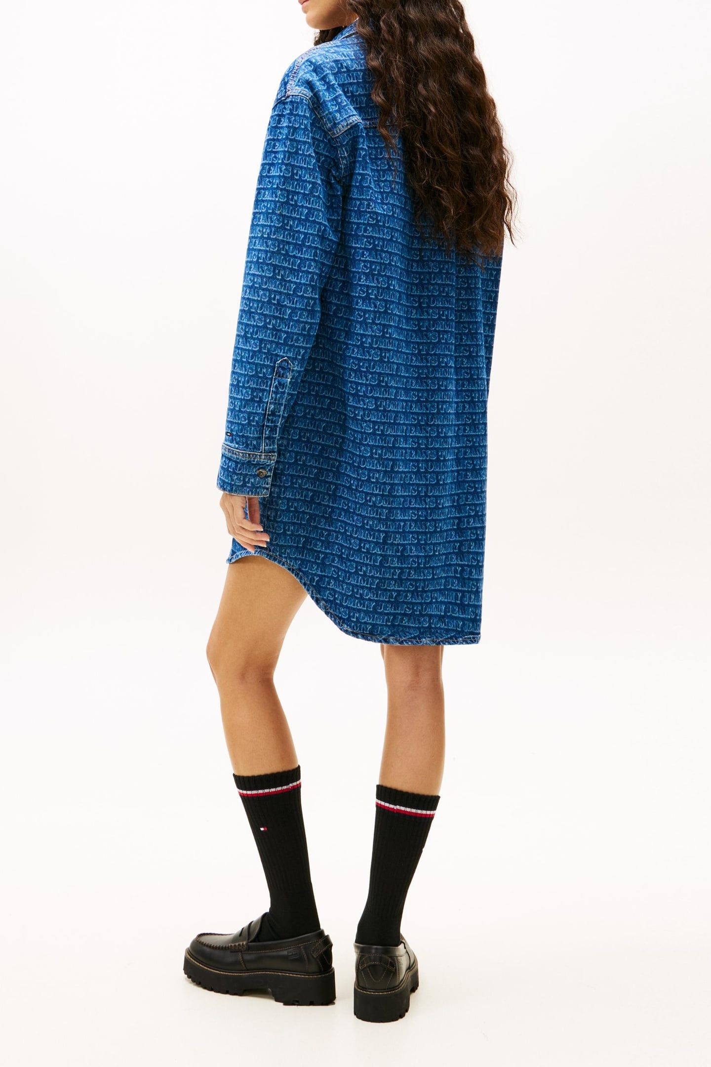 RELAXED DENIM SHIRT DRESS DENIM MEDIUM 2