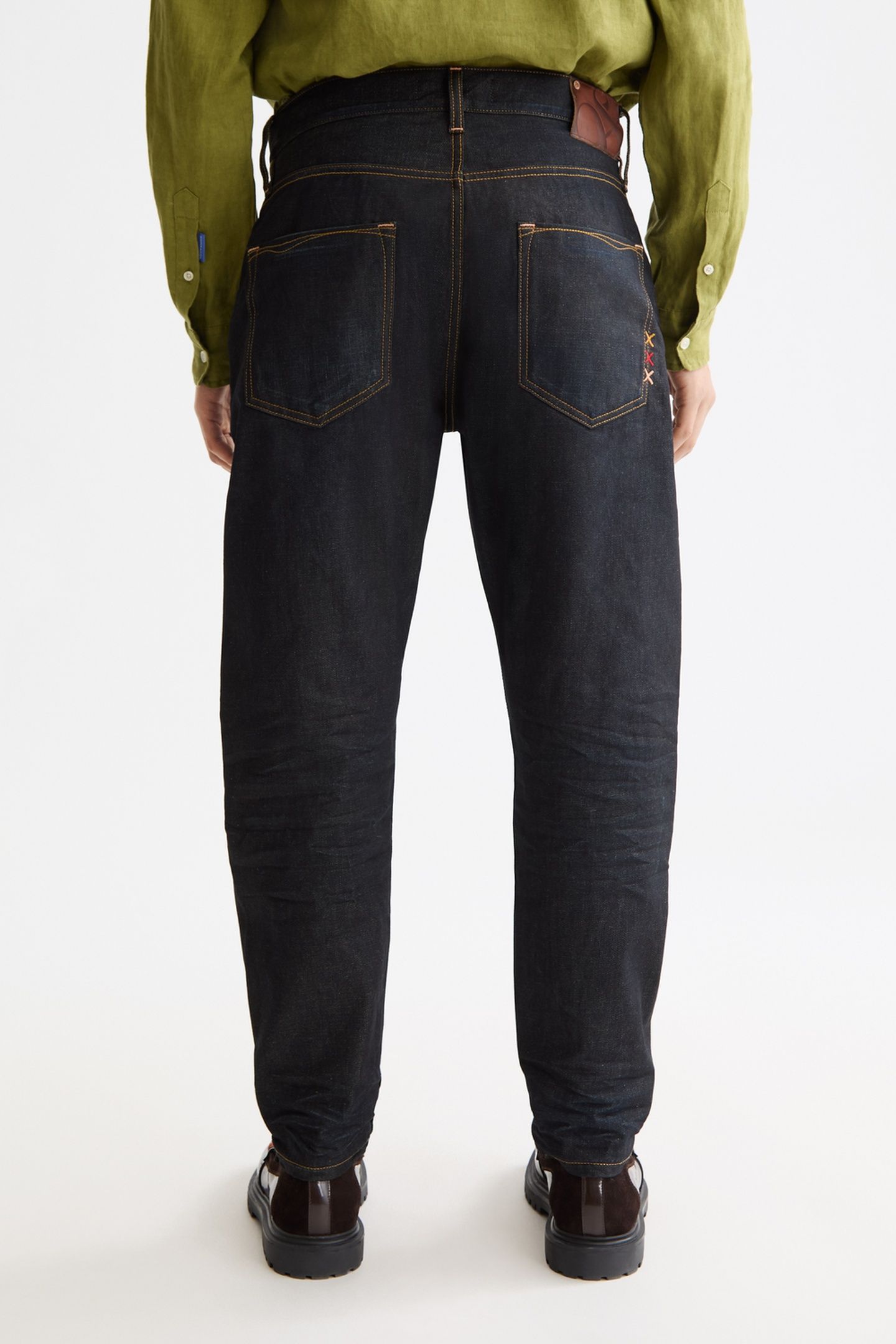 THE DEAN LOOSE TAPERED JEANS — DEEP RAYS DEEP RAYS 3