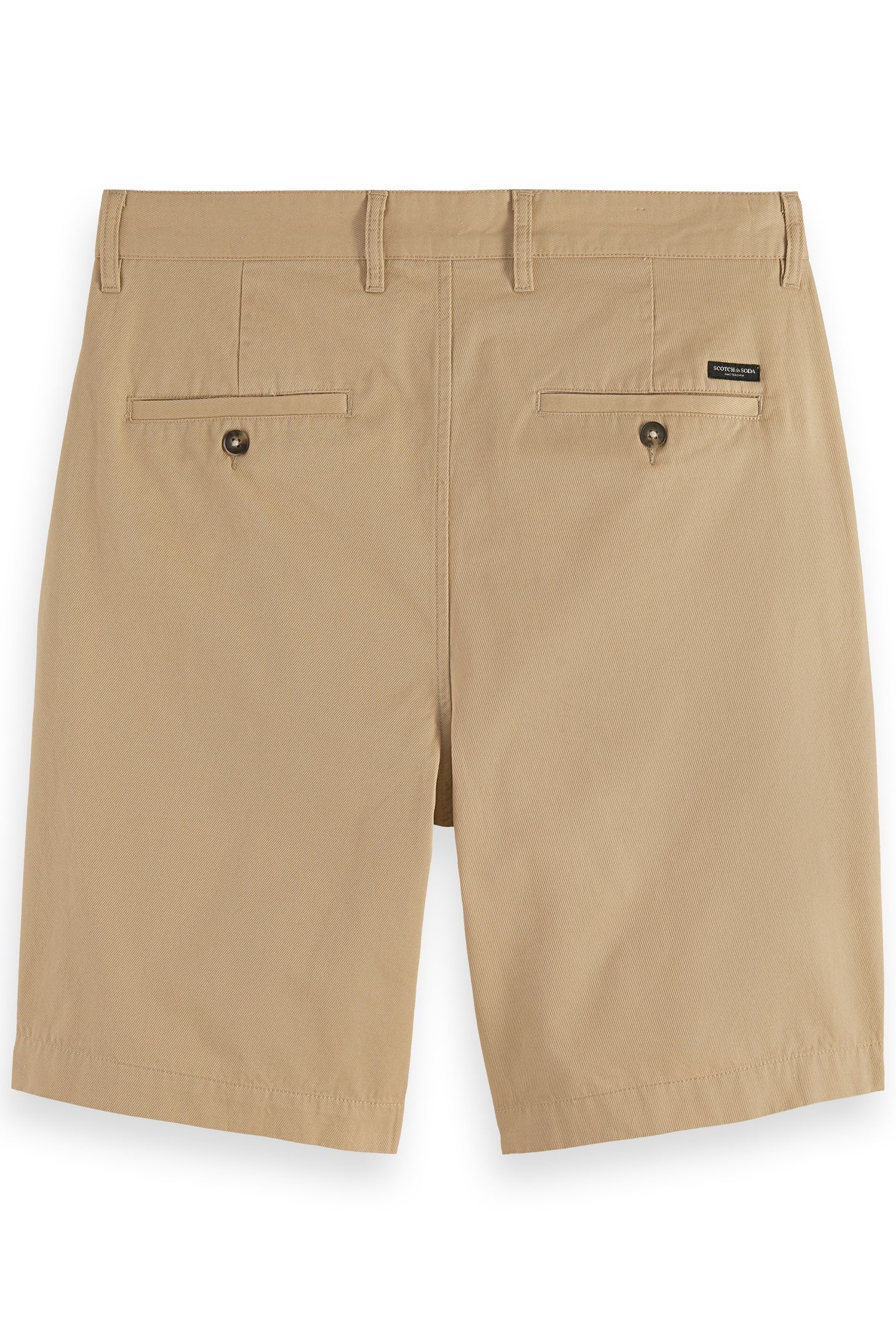 PLEATED WIDE FIT COTTON-TWILL BERMUDA SHORT SOFT CAMEL 2