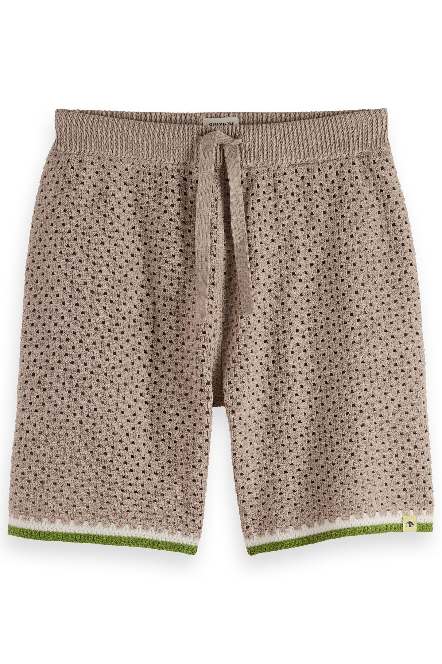 CROCHET KNITTED SHORT HIGHWAY GREY 5