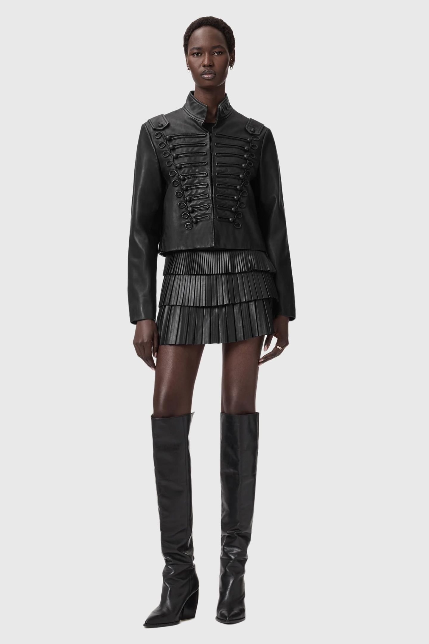 NARA PLEAT SKIRT BLACK 3