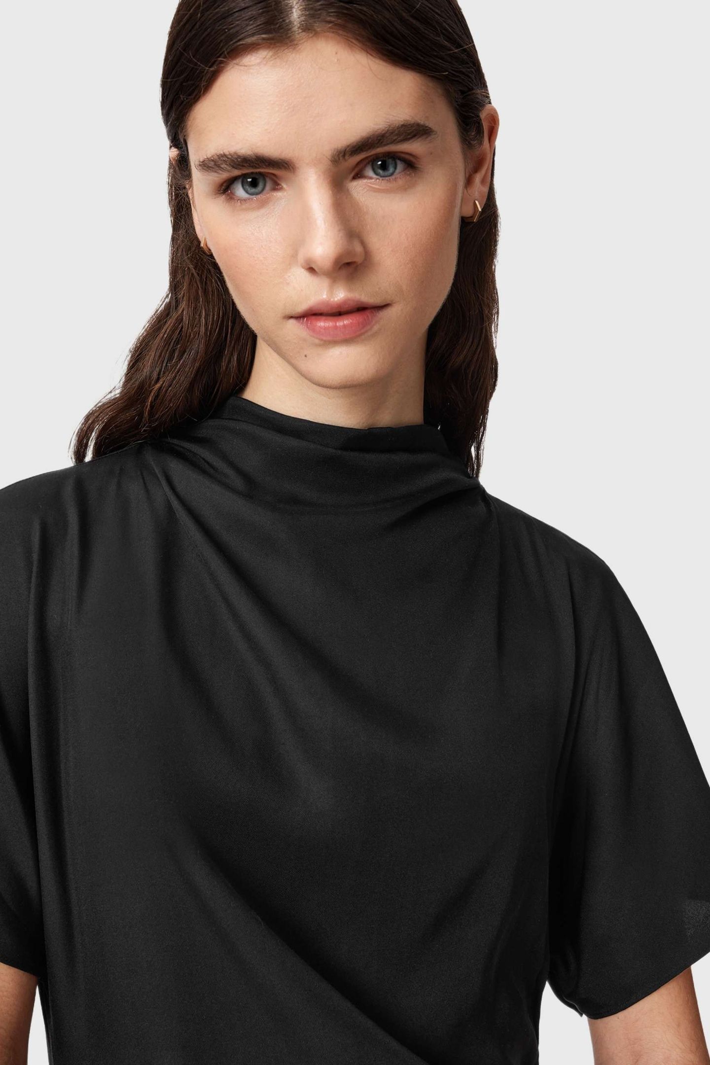 ROSIE SILK DRESS BLACK 6