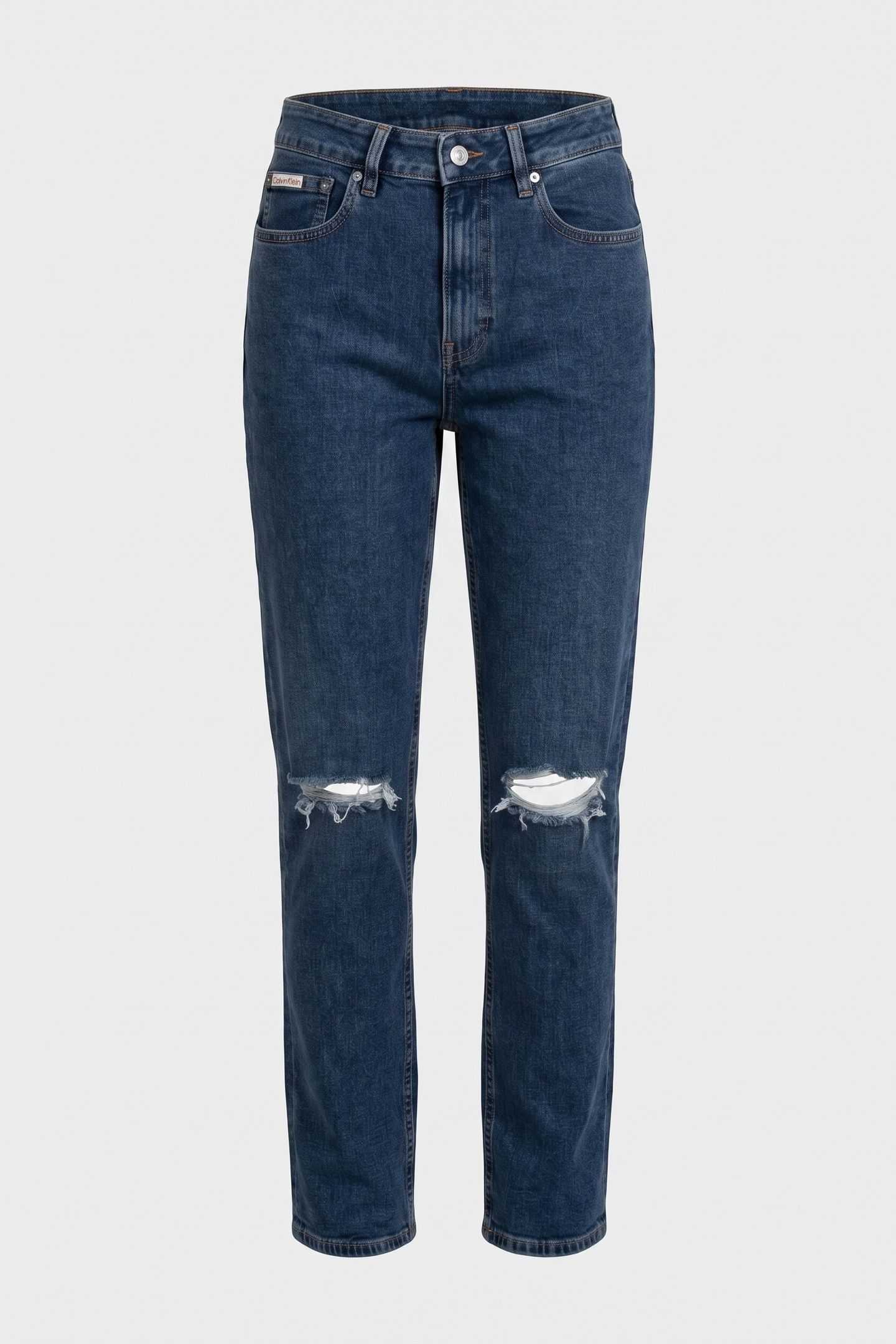 EU HIGH RISE STRAIGHT JEANS DESTROYED SEA 3