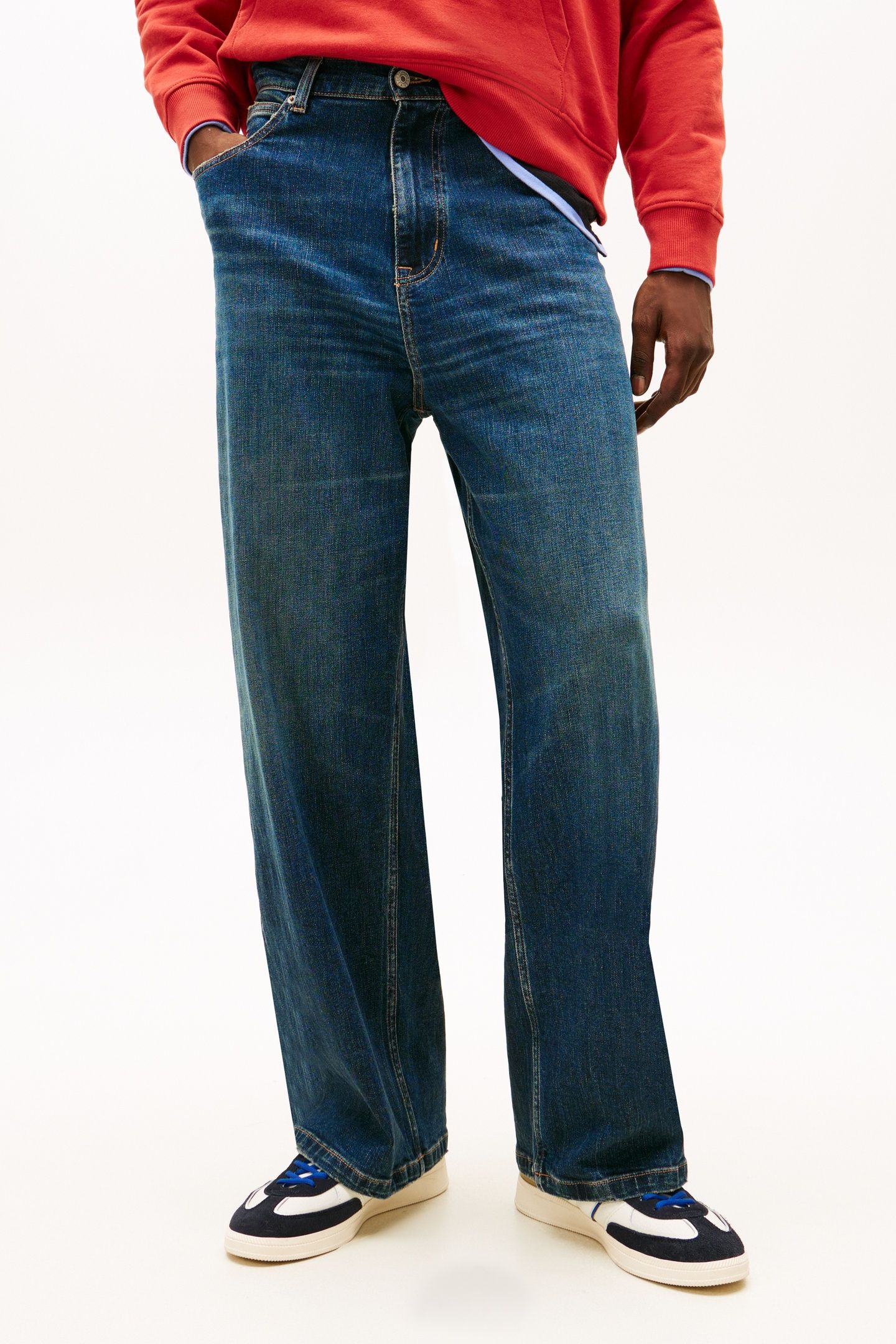 THEO BAGGY JEANS DENIM BLUE BLACK 1