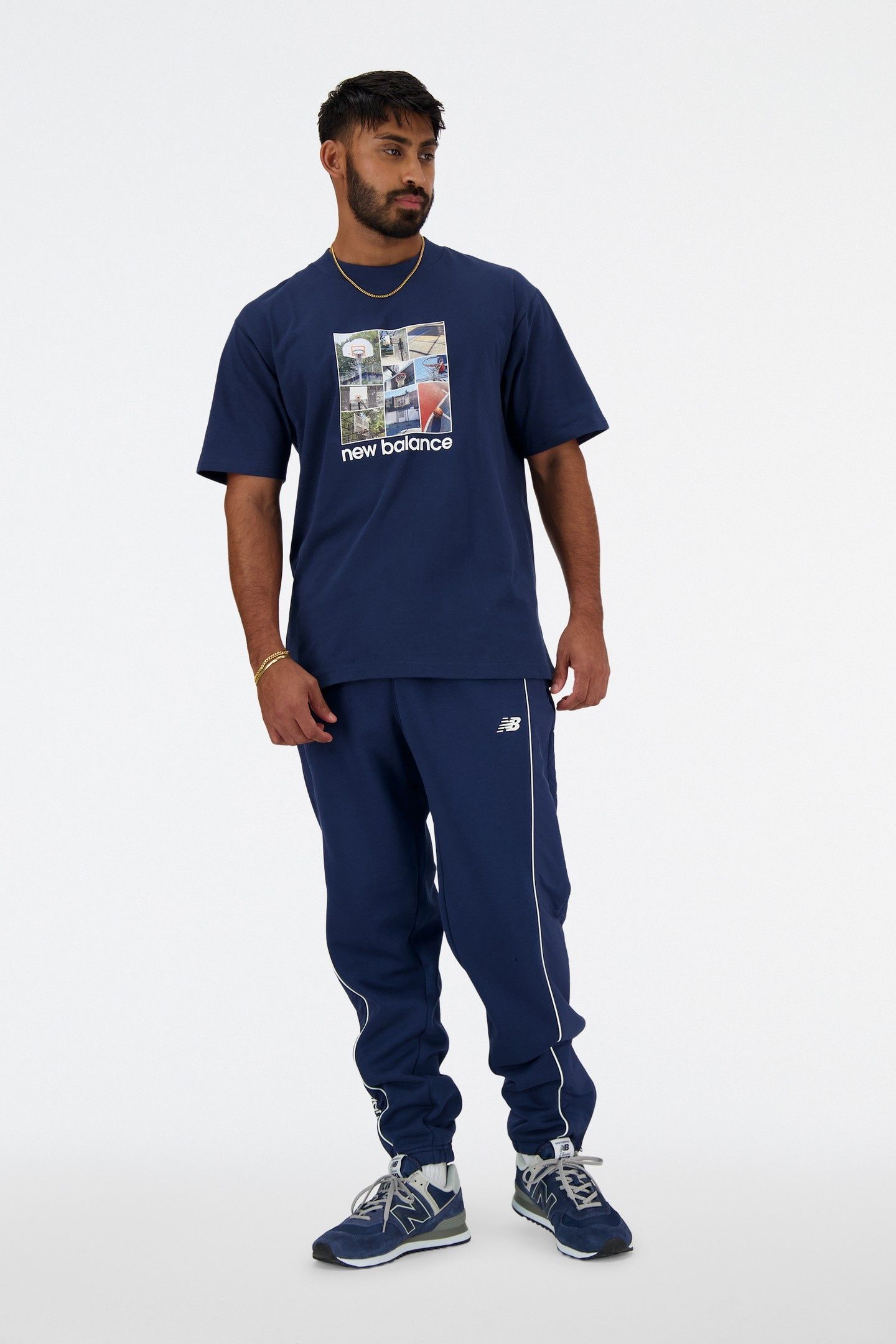 HOOPS GRAPHIC T-SHIRT NBNAVY 2
