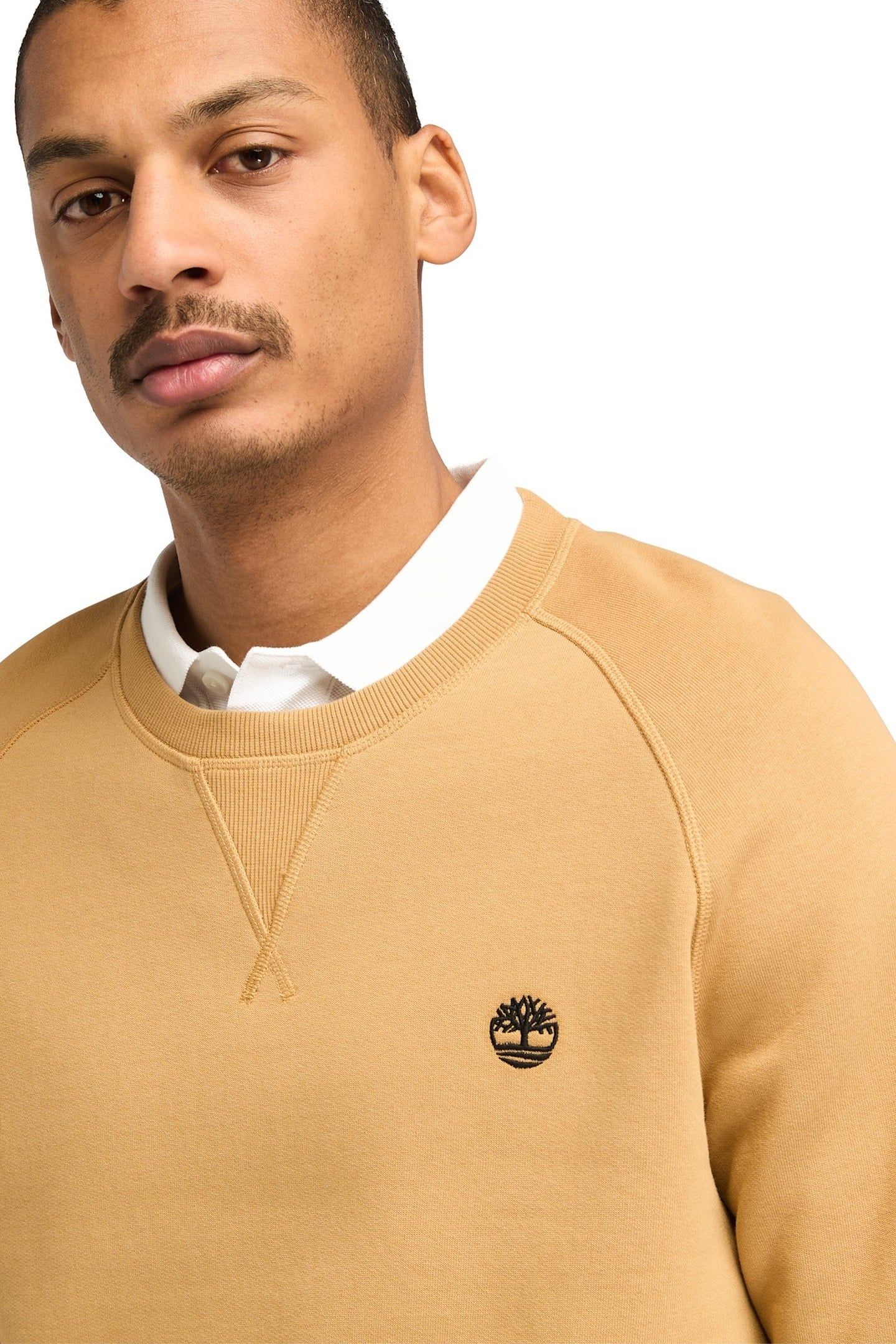 EXETER RIVER BRUSHED BACK CREW SWEATSHIRT LIGHT WHEAT BOOT 5