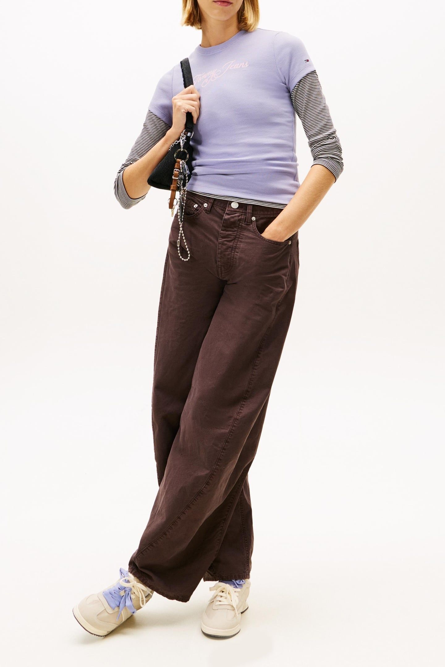 SLIM ESSENTIAL LOGO T-SHIRT PERIWINKLE DUSK 2