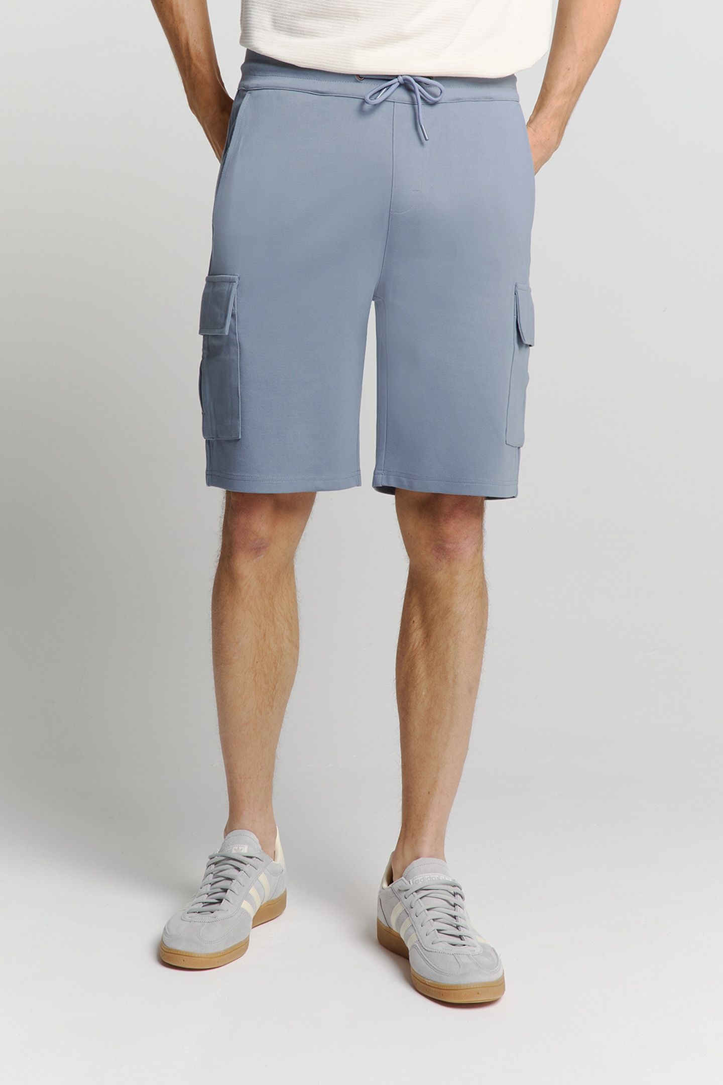 SHORT CARGO JERSEY WASHED BLUE 3