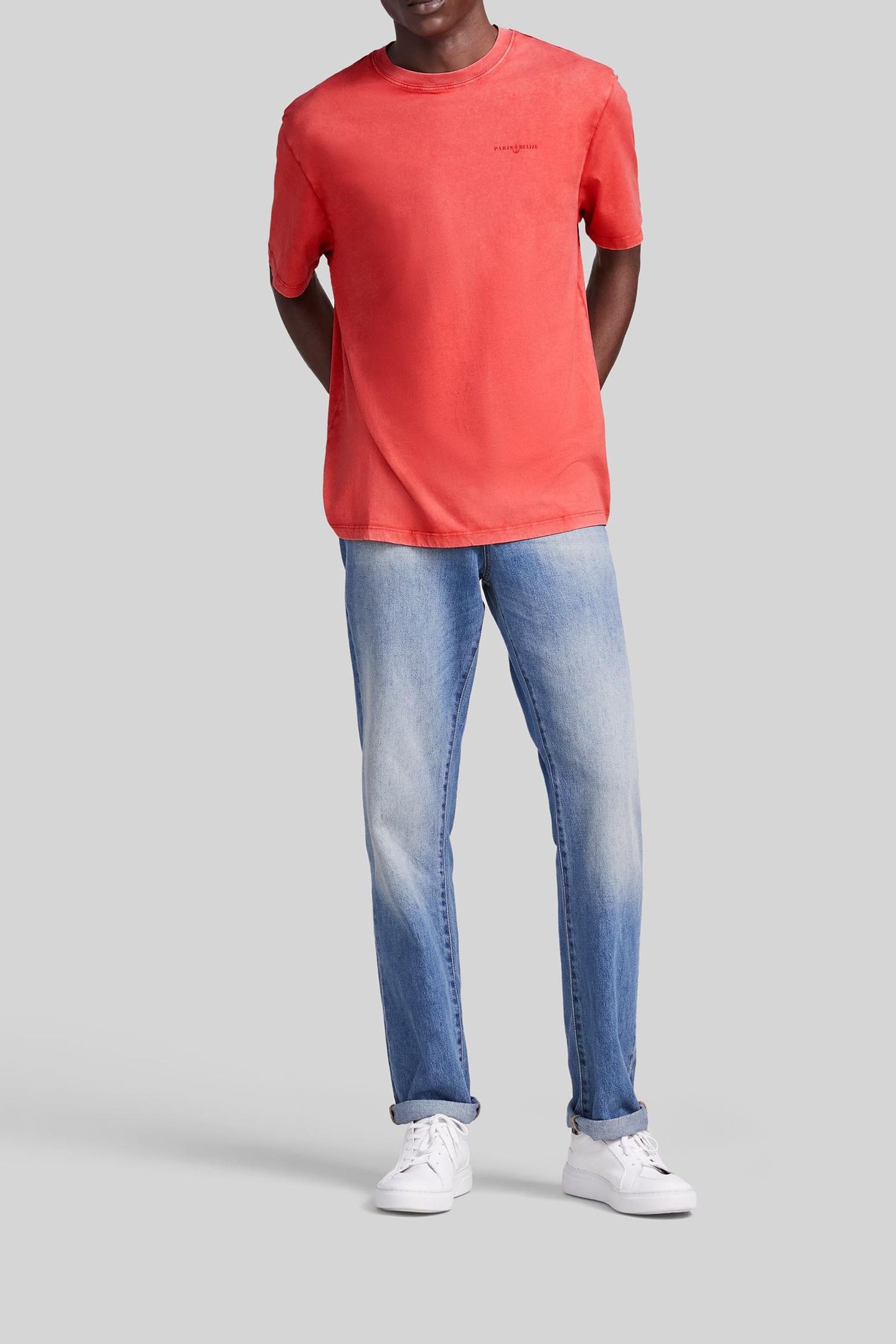 CAYENNE T-SHIRT WITH SLOGAN AND ANCHOR ON CHEST 1