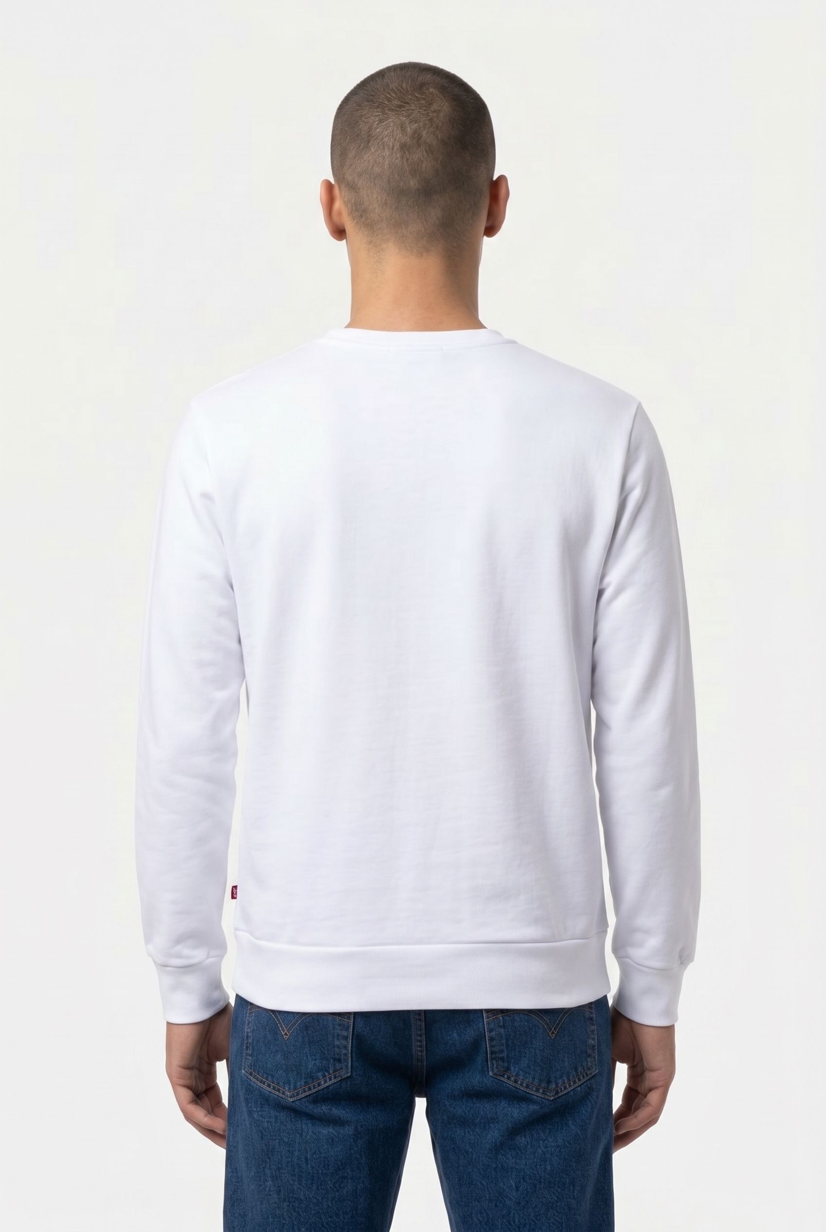GRAPHIC SWEATSHIRT POSTER OUTLINE WHITE 2